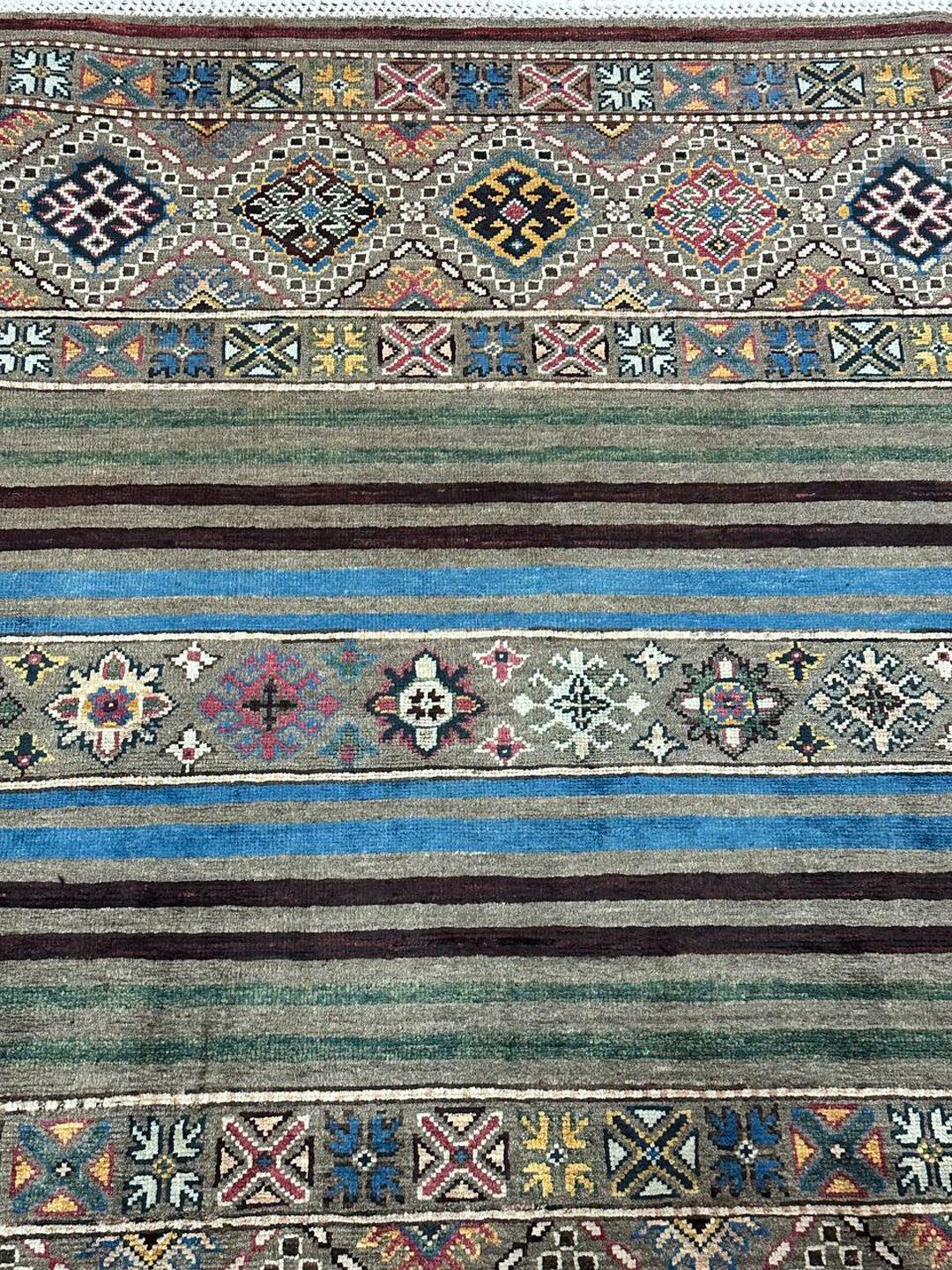 1.35×0.88 M Afghan Super Kazak Rug - Image 3