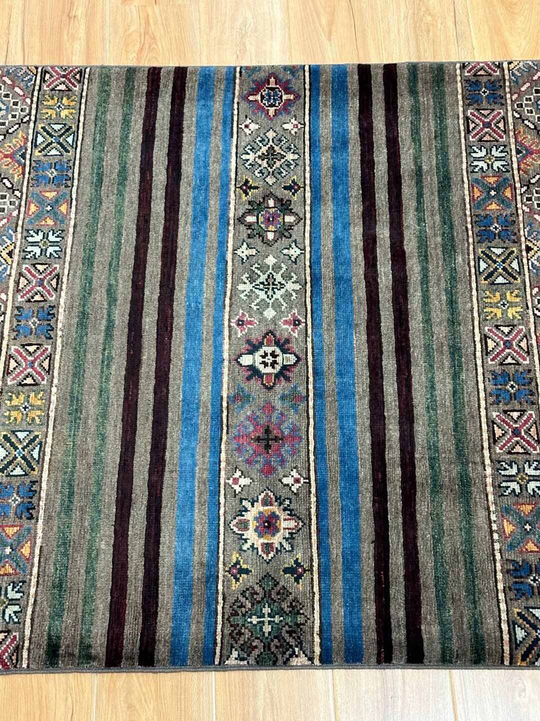 1.35×0.88 M Afghan Super Kazak Rug - Image 11