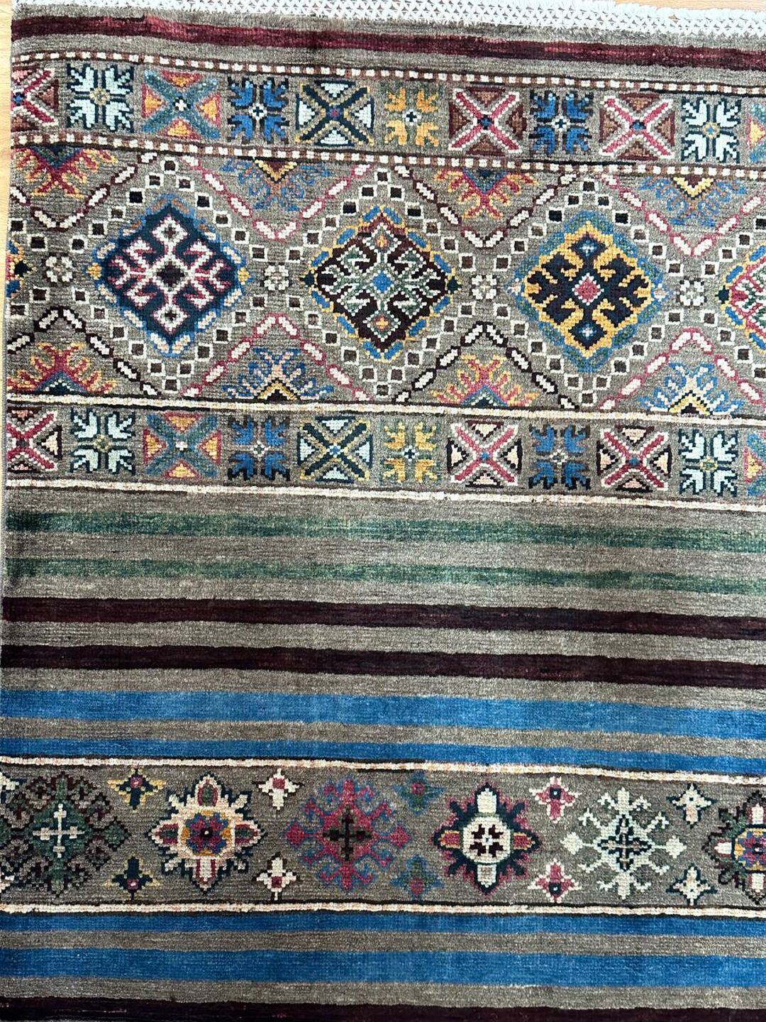 1.35×0.88 M Afghan Super Kazak Rug - Image 8