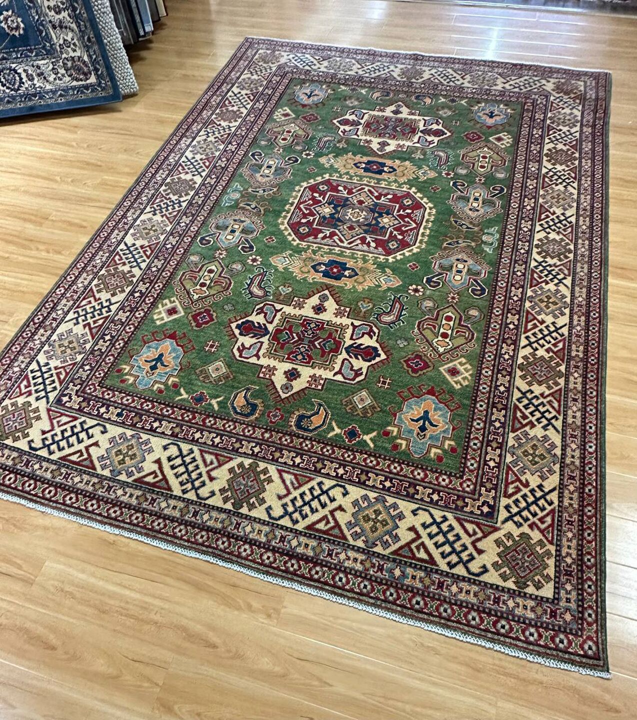 2.9×2 M Afghan Kazak Rug - Image 7