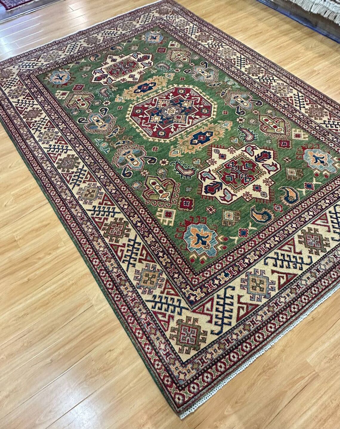 2.9×2 M Afghan Kazak Rug - Image 9