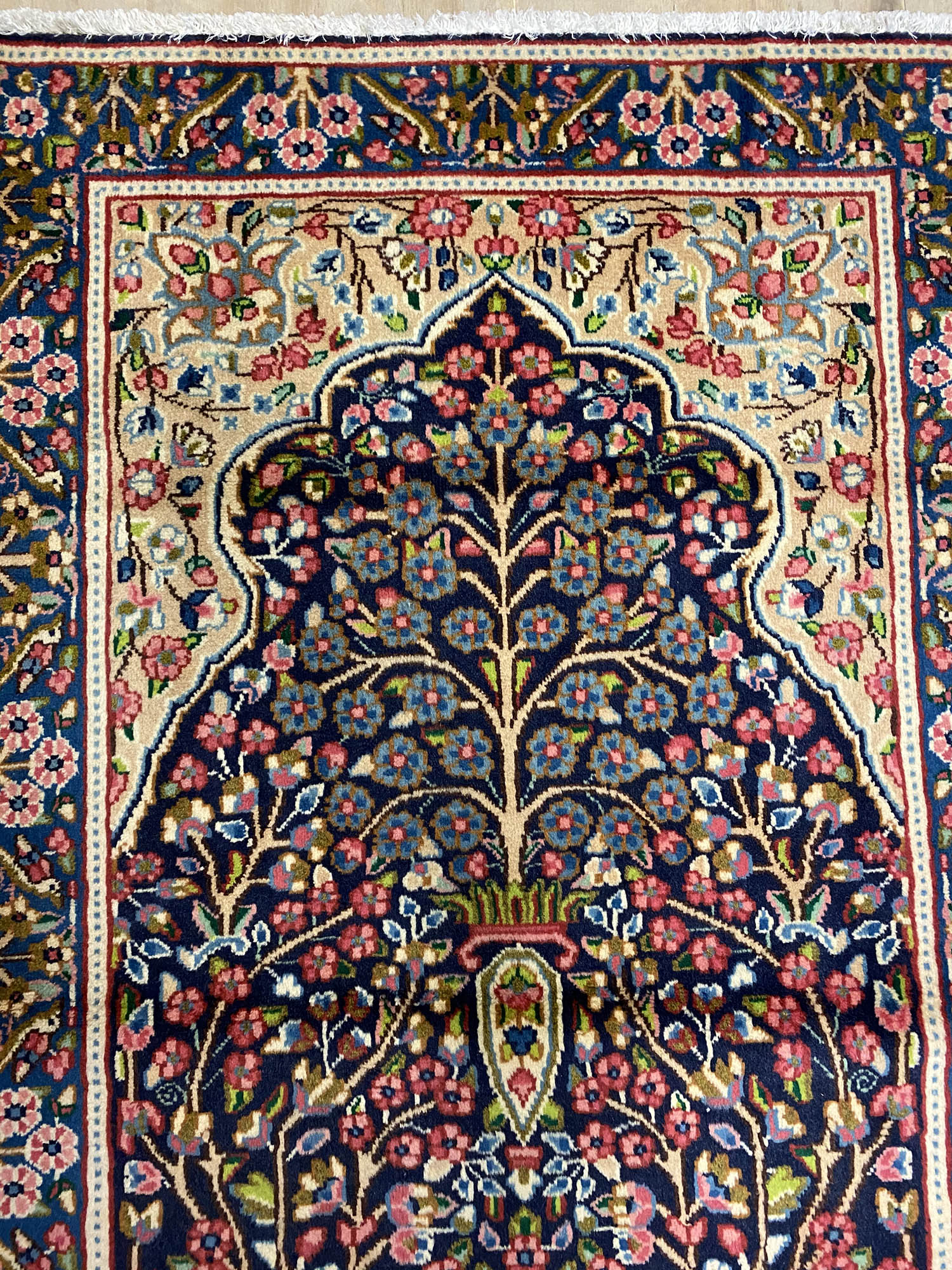 1.5x0.8M Tree Of Life Persian Kerman Rug - Image 2