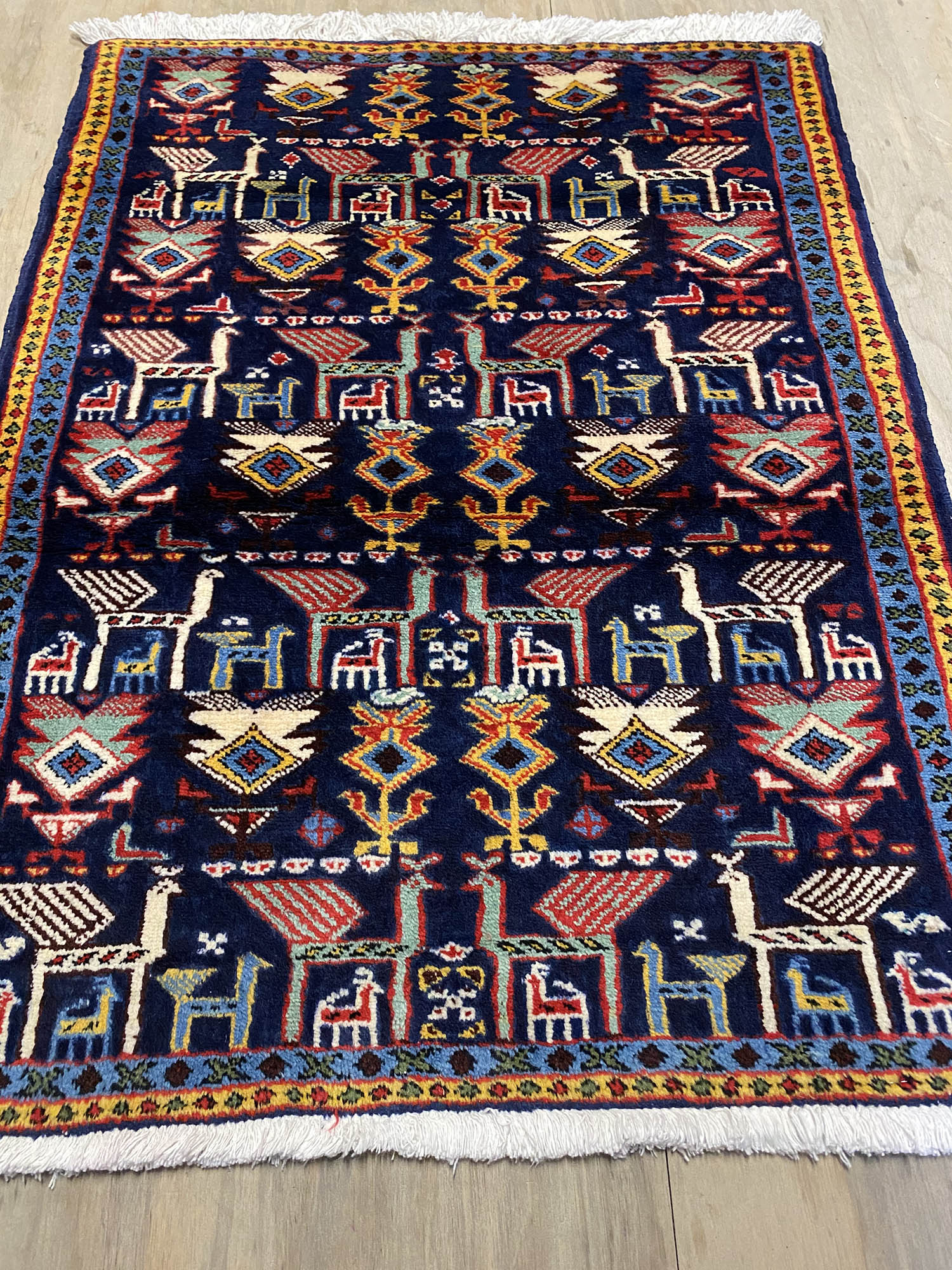 1x0.8M Hamedan Persian Rug - Image 6