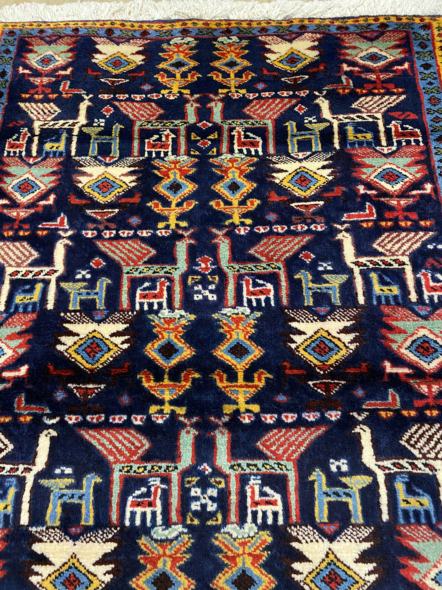 1x0.8M Hamedan Persian Rug - Image 3