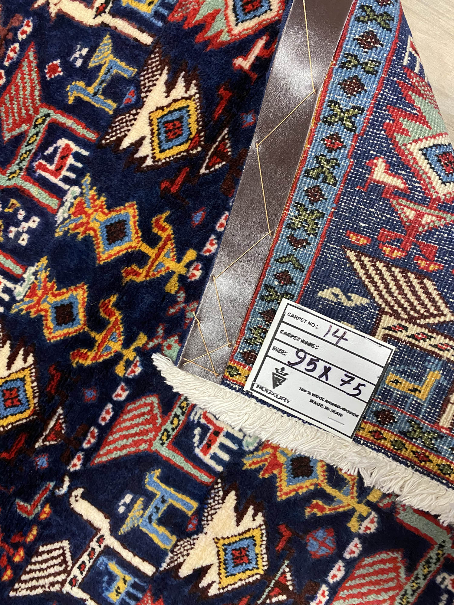 1x0.8M Hamedan Persian Rug - Image 4