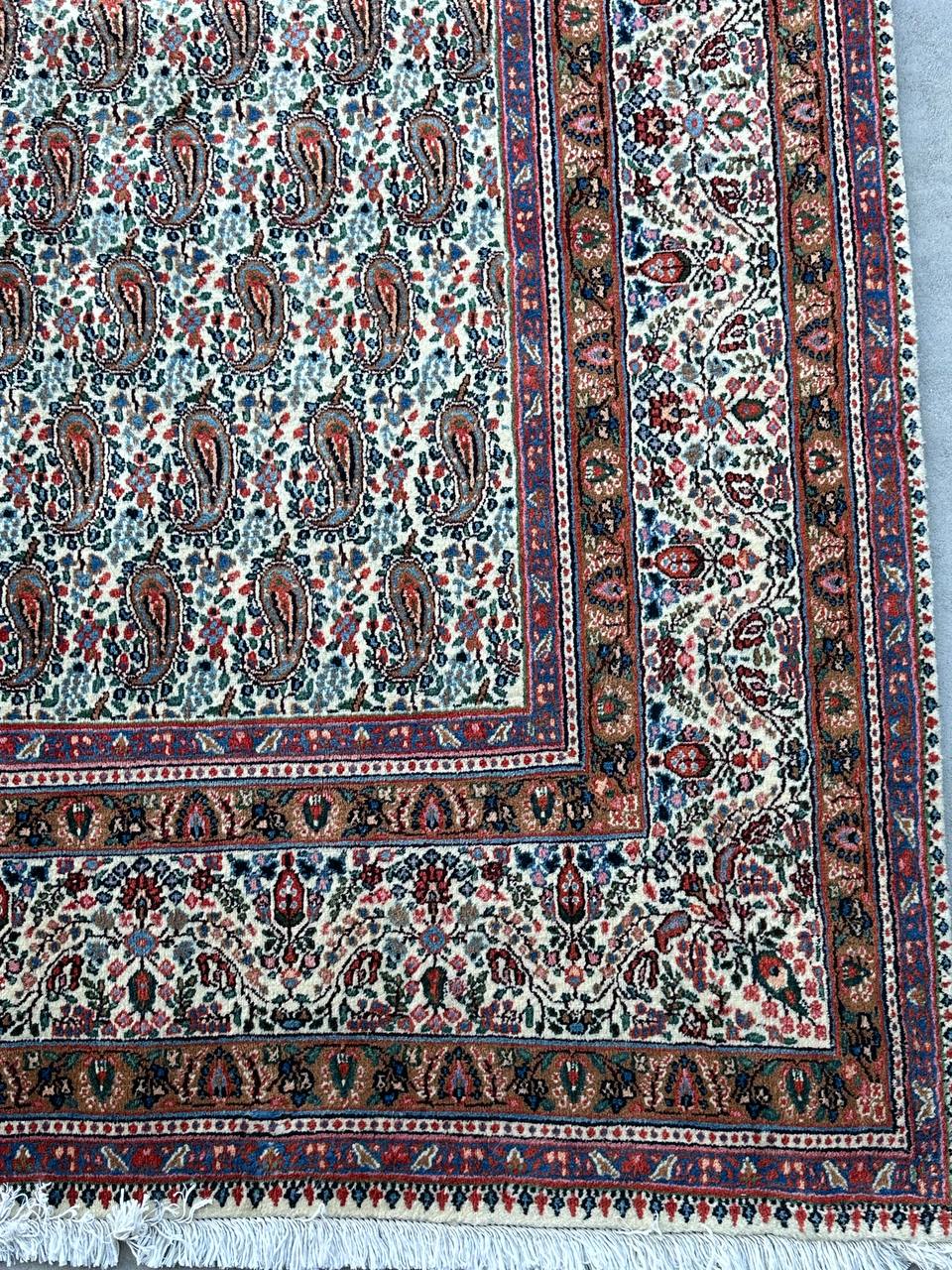 4x3M Fine Paisley Birjand Persian Rug - Image 8