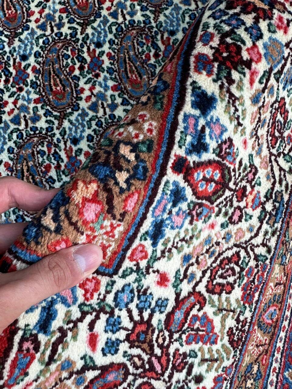 4x3M Fine Paisley Birjand Persian Rug - Image 9