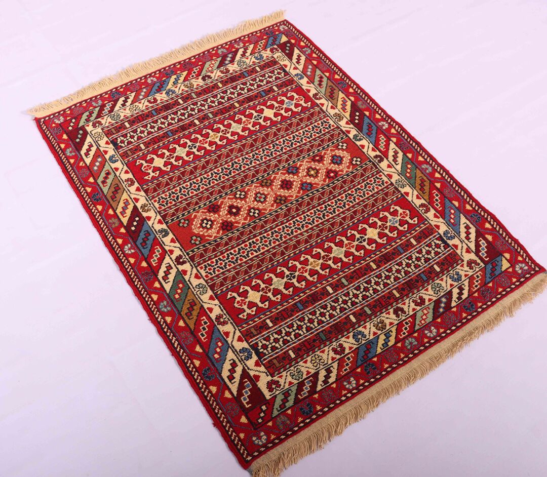 1x0.8M Persian Sumak Kilim Rug - Image 2