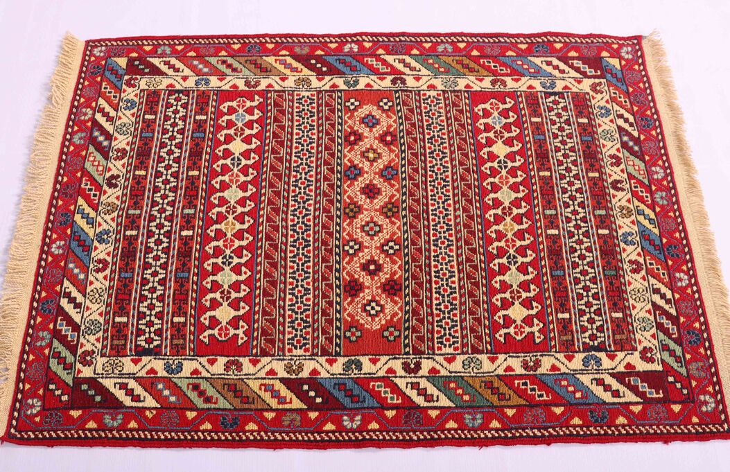 1x0.8M Persian Sumak Kilim Rug - Image 3
