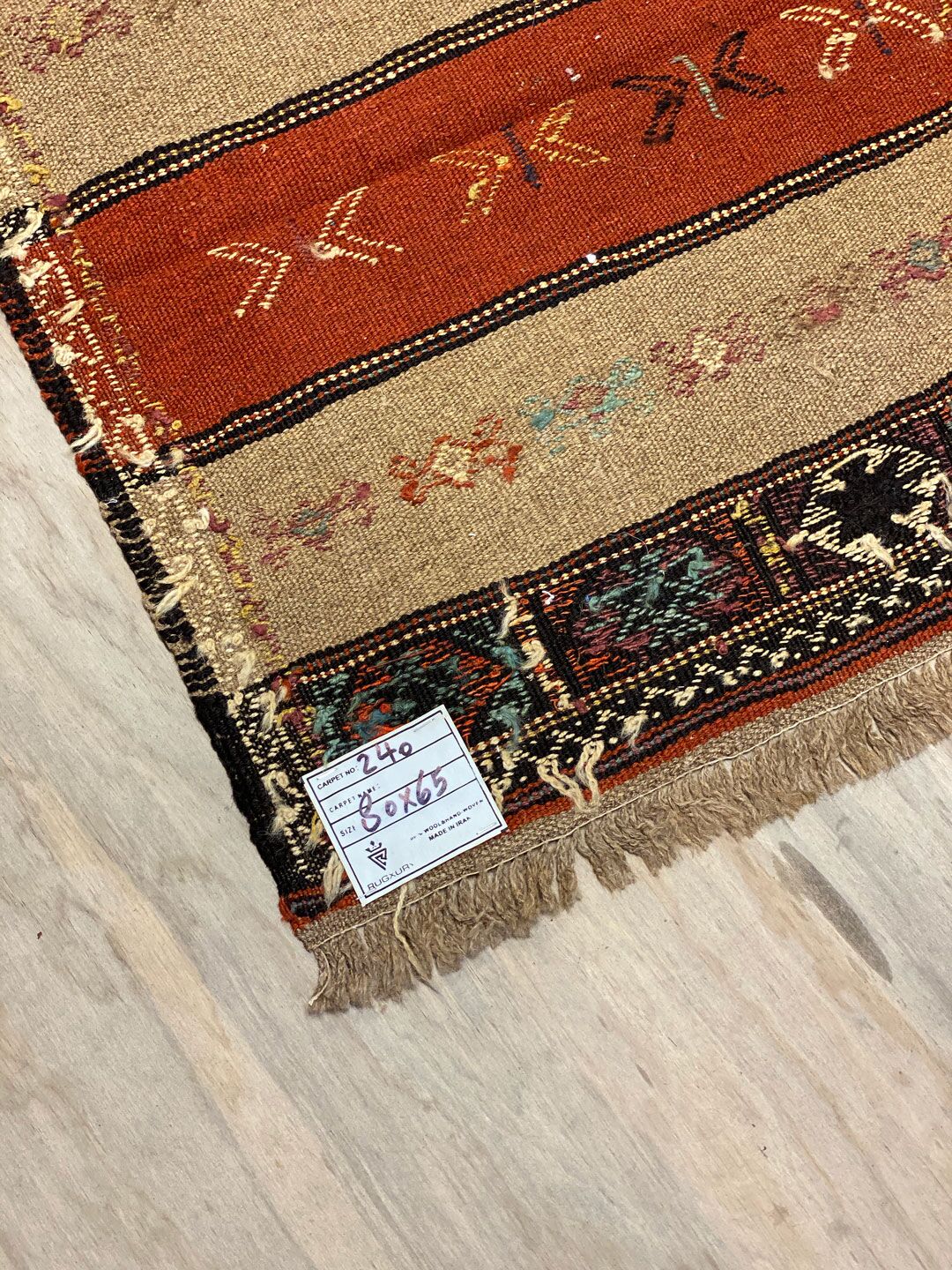 Persian Handmade Kurdi Kilim - Image 3