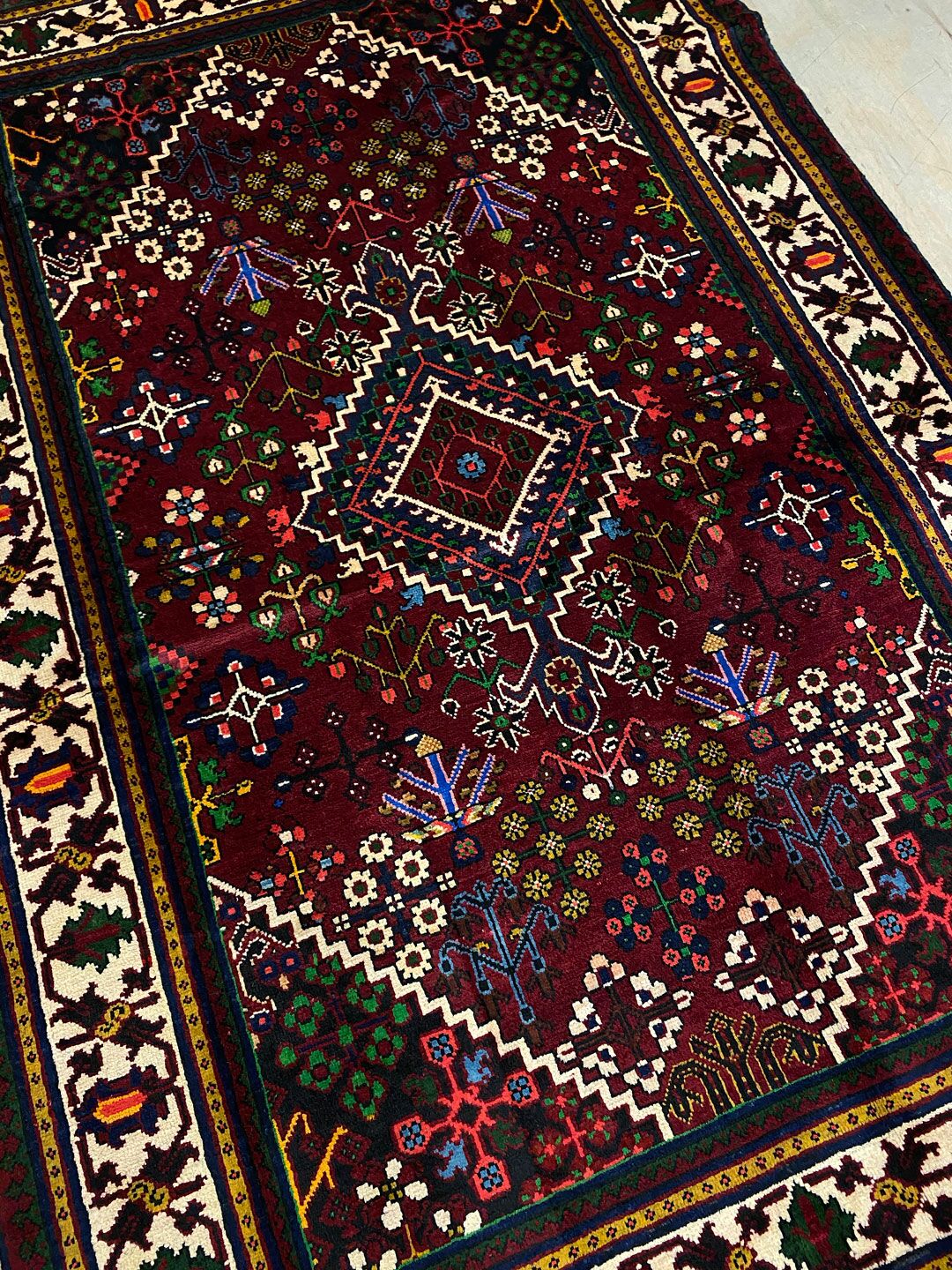 2x1.4M Persian Joshaghan Rug - Image 3