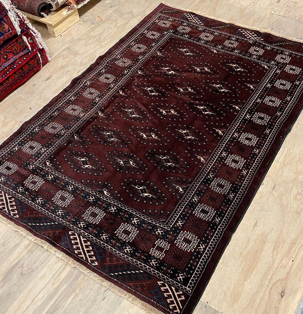 2.2x1.5M Bokhara Turkoman Persian Rug - Image 3