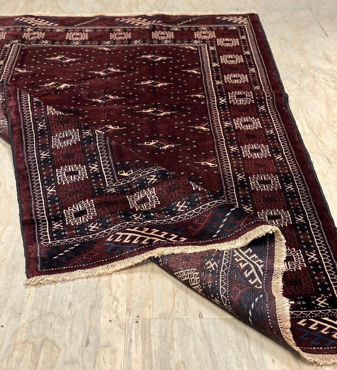 2.2x1.5M Bokhara Turkoman Persian Rug - Image 7