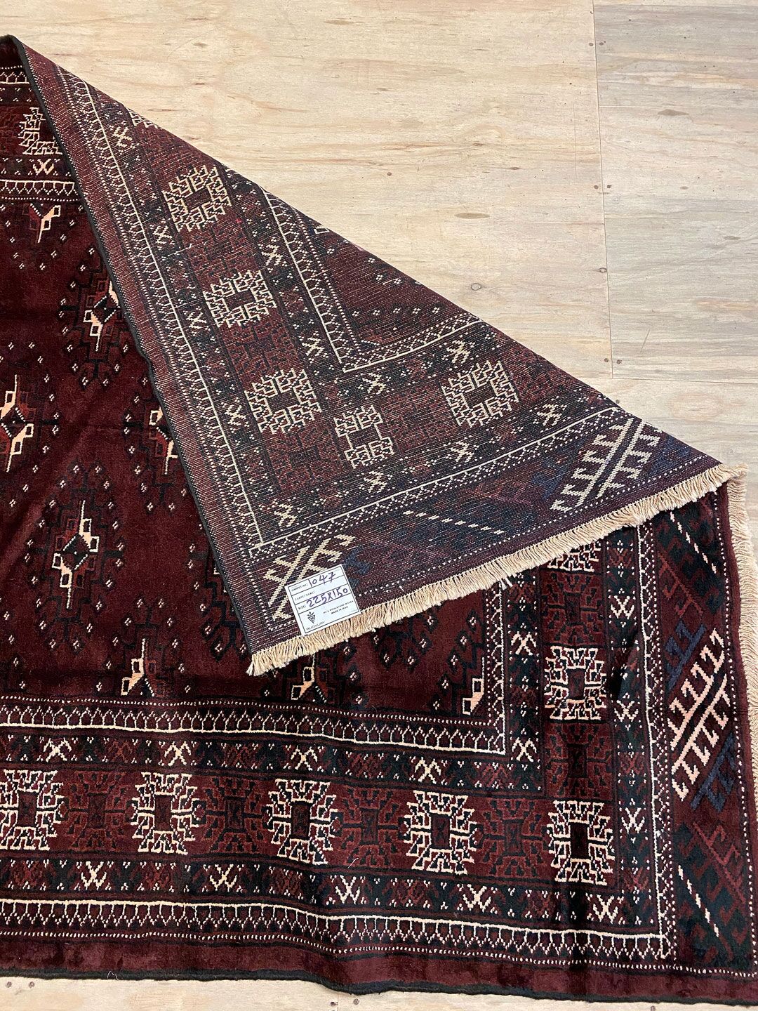 2.2x1.5M Bokhara Turkoman Persian Rug - Image 8