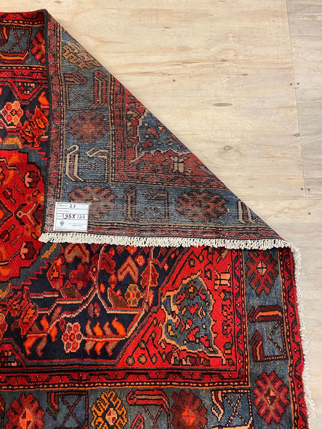2x1.3M Old Zanjan Persian Rug - Image 6