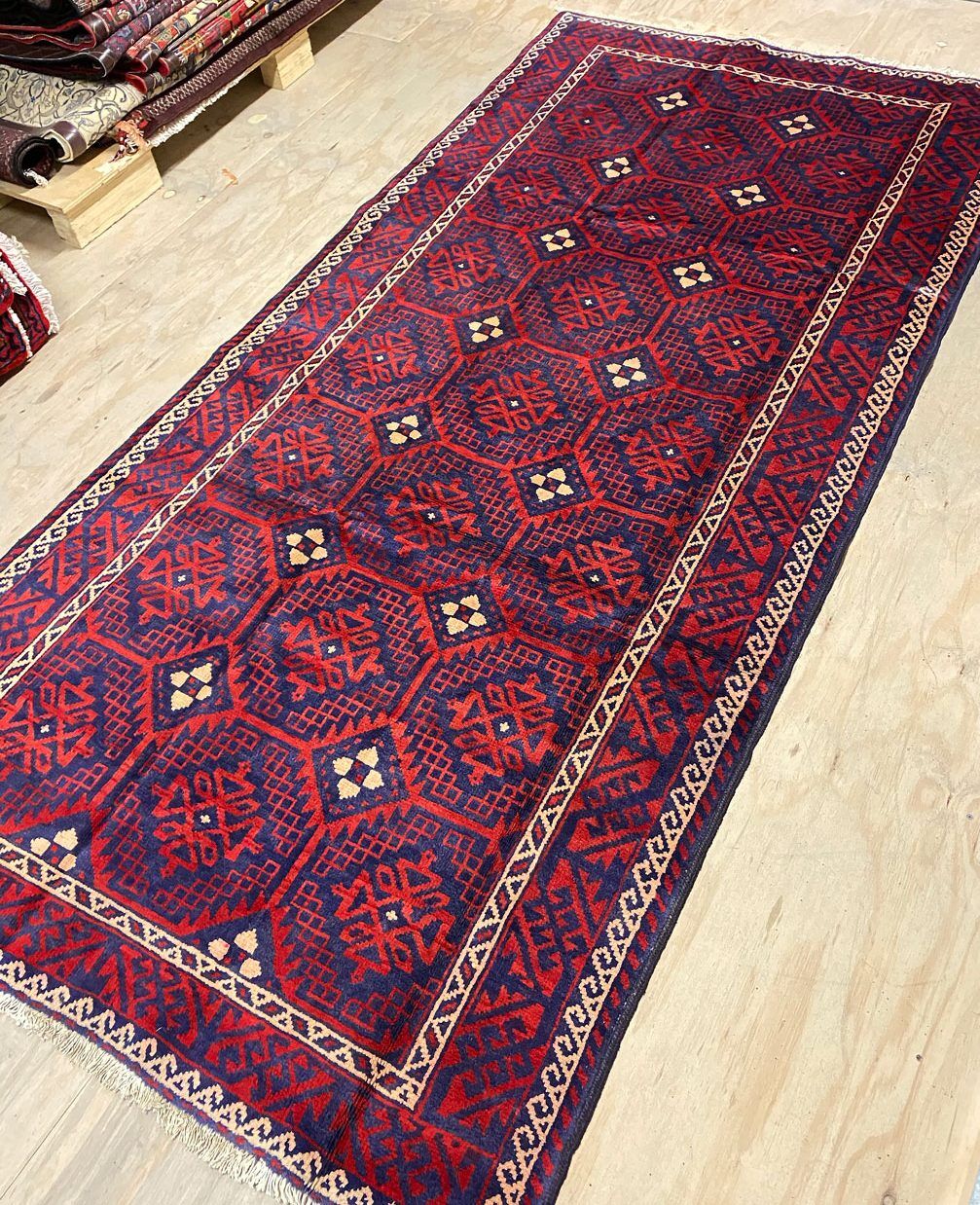 2.8x1.4M Persian Balouchi Nomadic Rug - Image 3