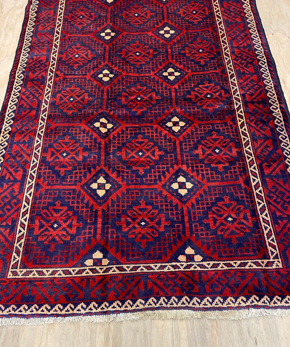 2.8x1.4M Persian Balouchi Nomadic Rug - Image 4