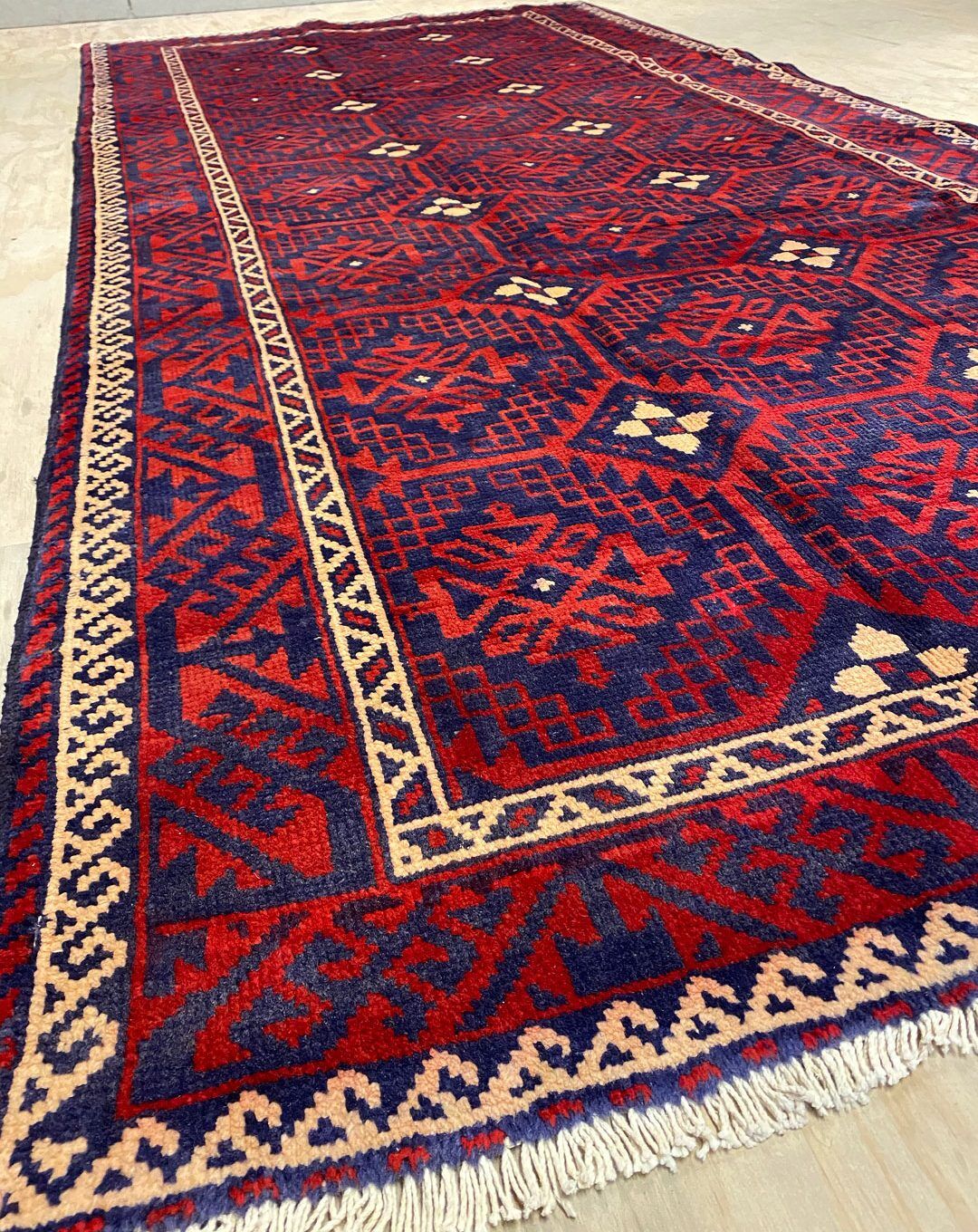 2.8x1.4M Persian Balouchi Nomadic Rug - Image 6