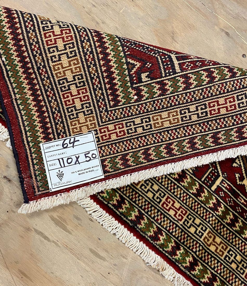 1.1x0.5M Persian Balouchi Nomadic Rug - Image 5