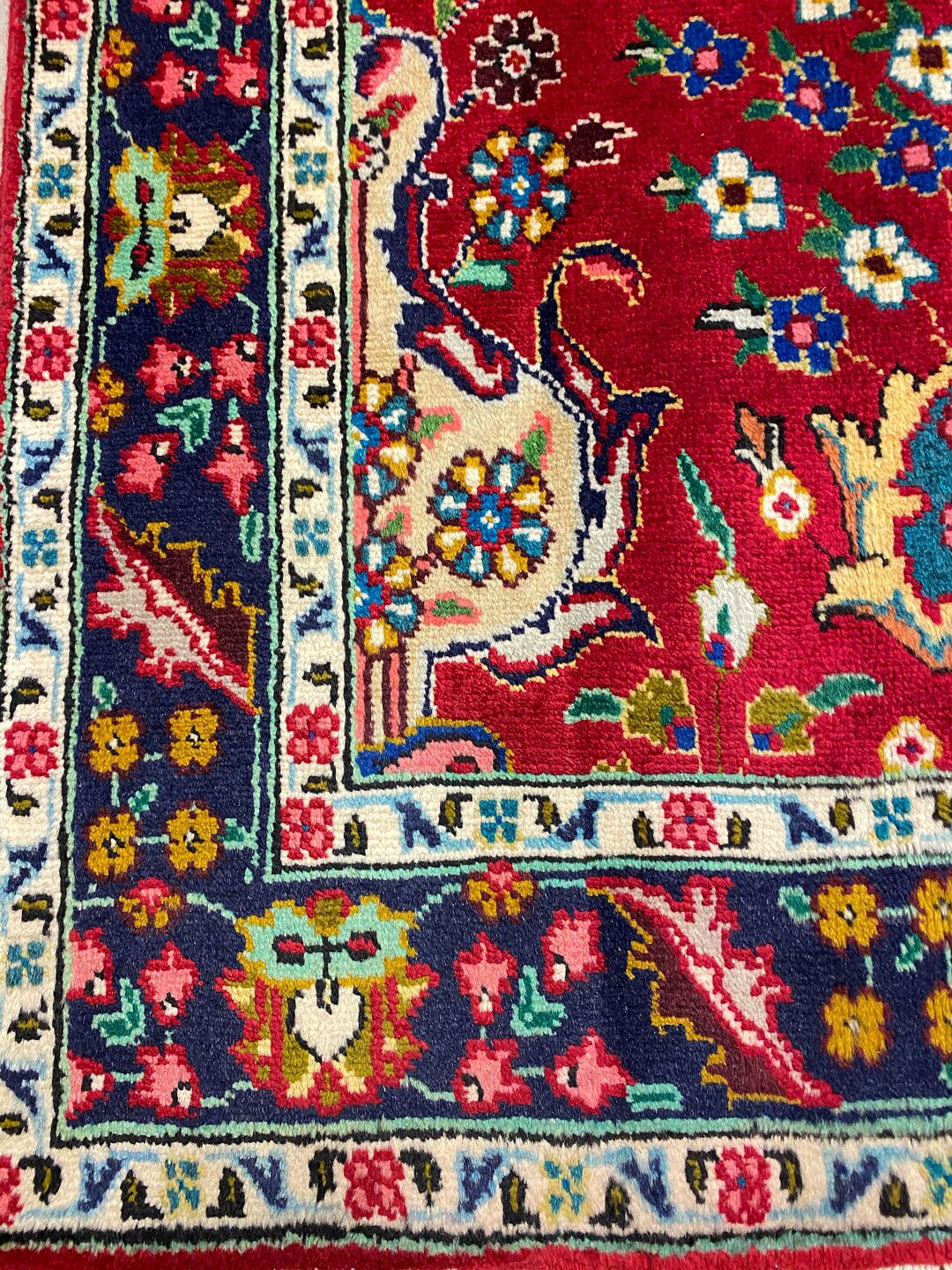 3.8M Vase Design Tabriz Persian Runner - Image 5