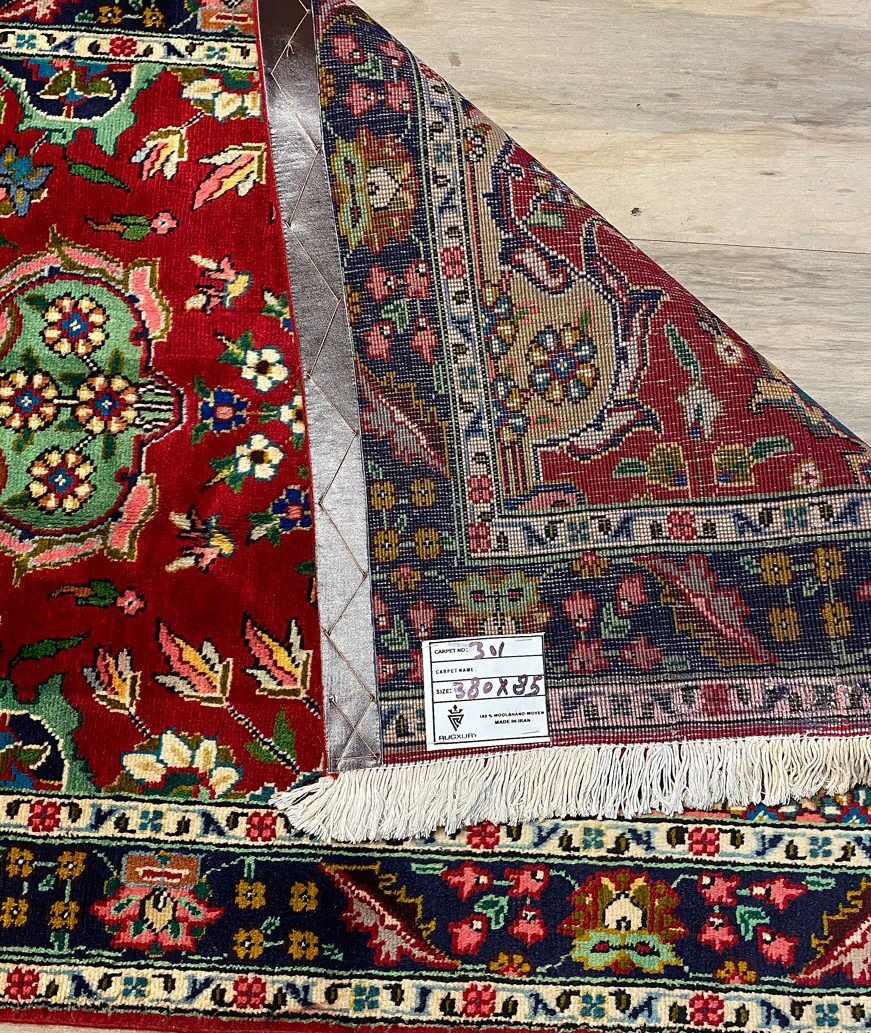3.8M Vase Design Tabriz Persian Runner - Image 8