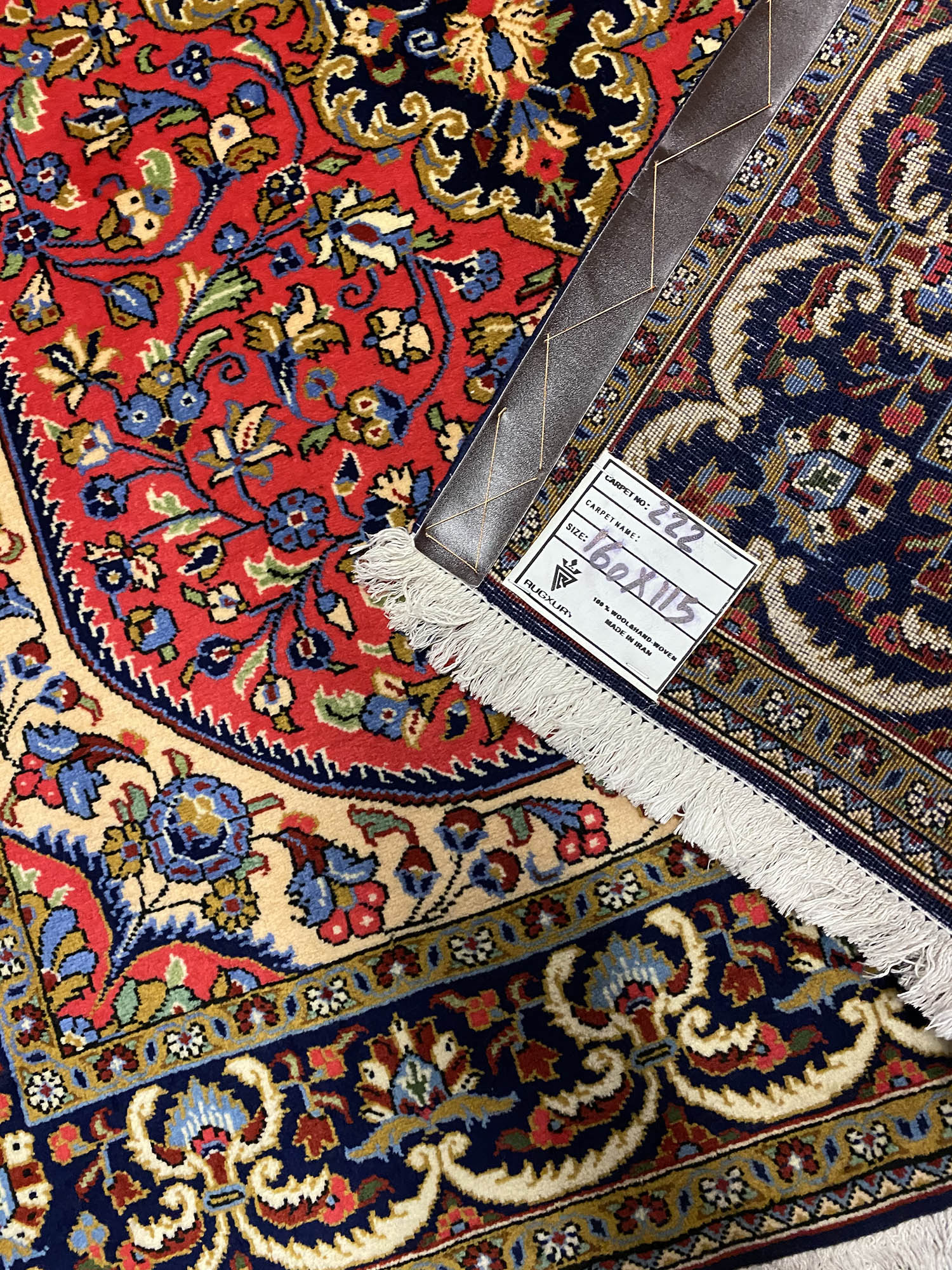 1.5x1.1M Superfine Qom Rug - Image 2