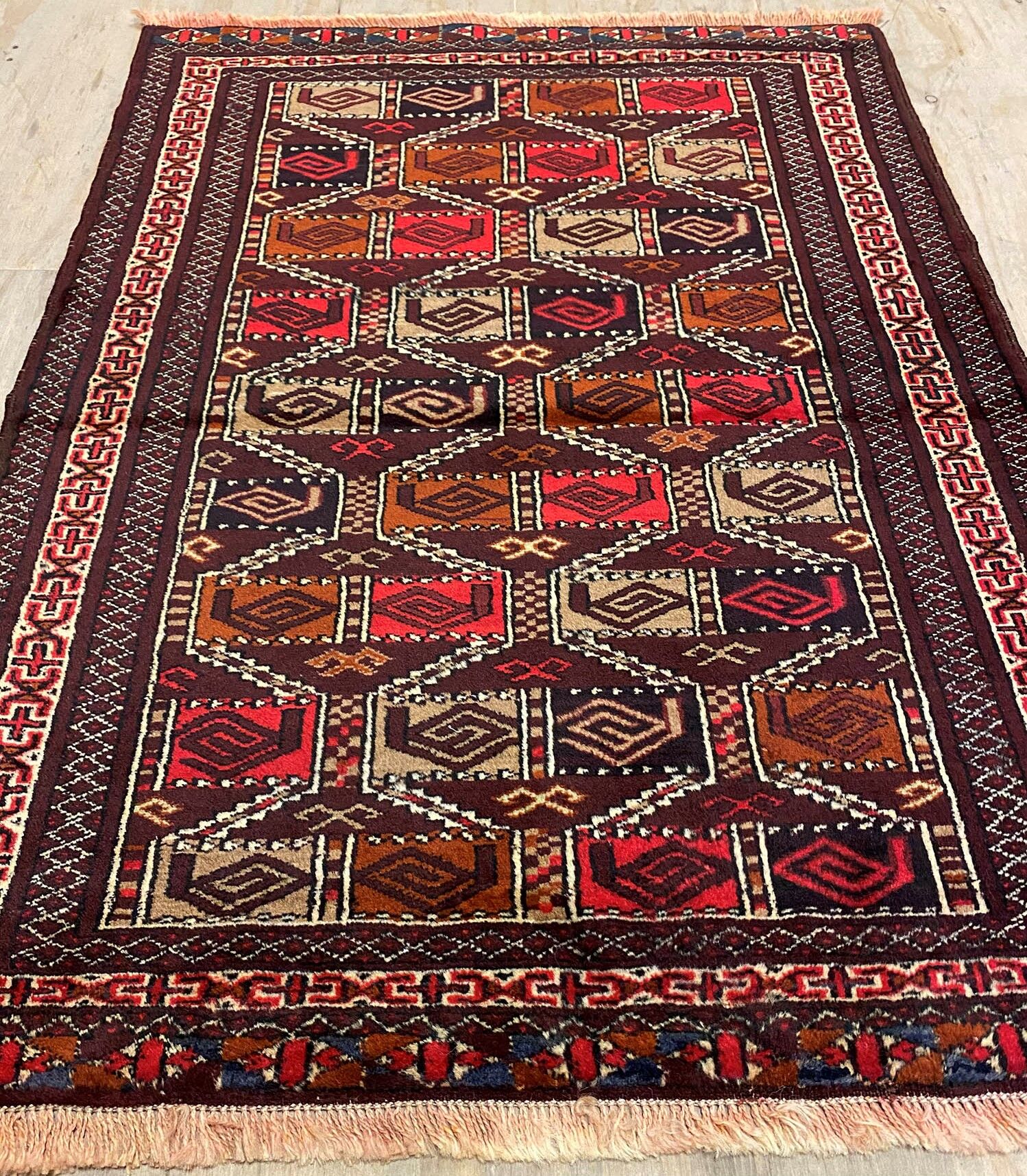 1.2X0.9M Persian Balouchi Rug - Image 5