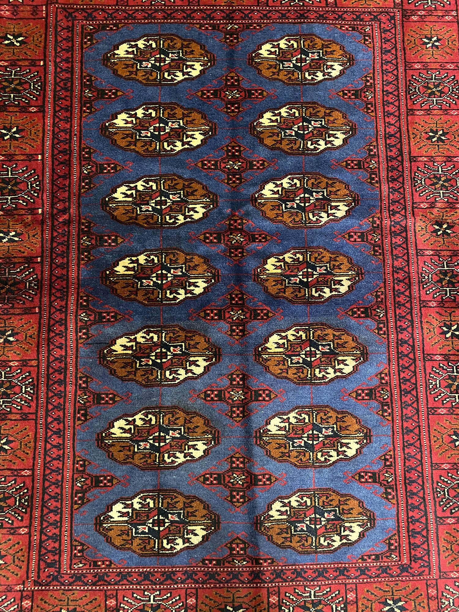 1.5x1M Bokhara Turkoman Persian Rug - Image 3
