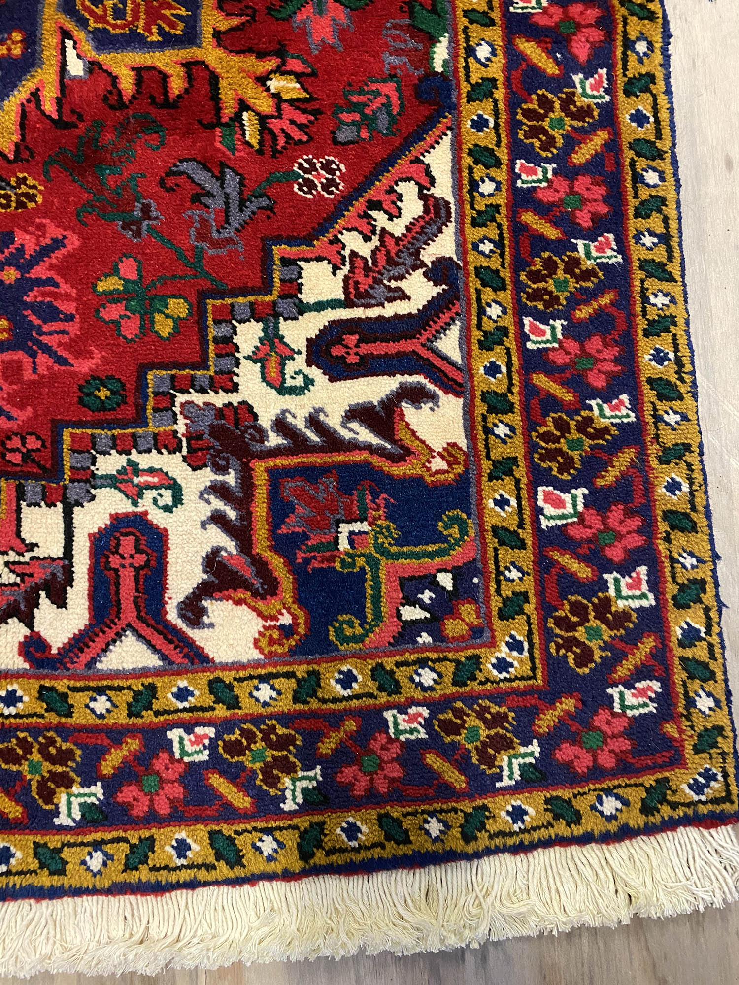1.4x1M Rare Heriz Persian Rug - Image 2
