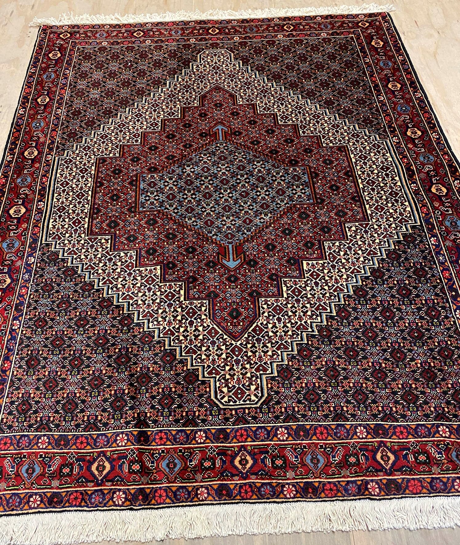 1.6x1.3M Kurdish Senneh Bijar Rug - Image 5