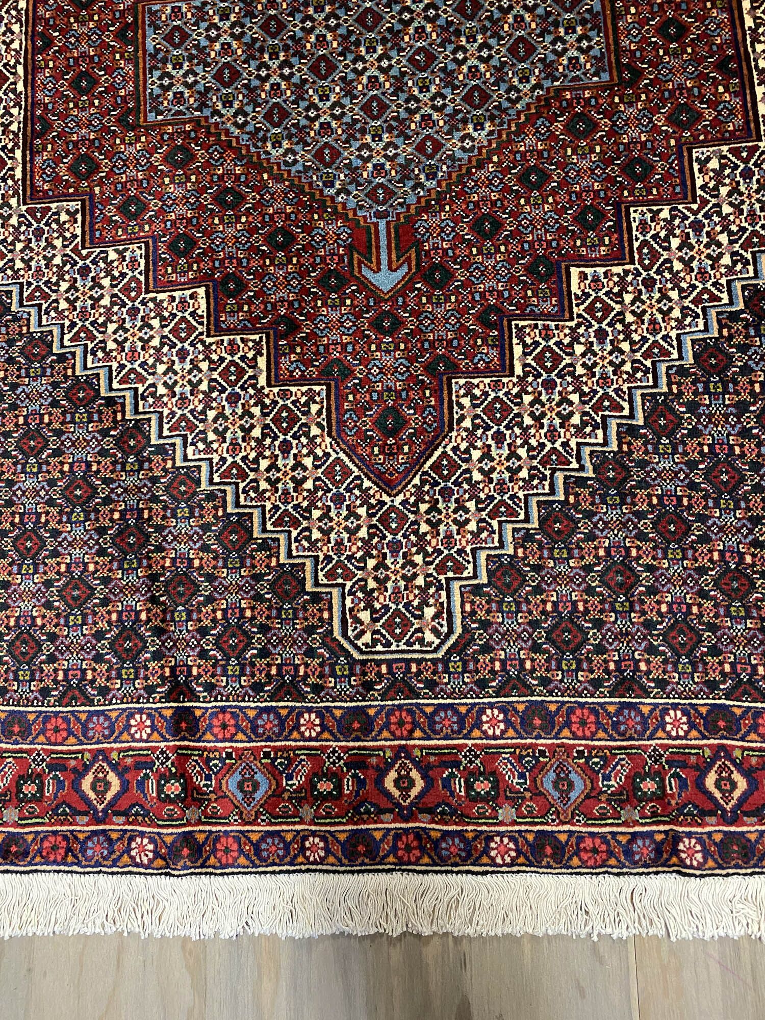 1.6x1.3M Kurdish Senneh Bijar Rug - Image 3