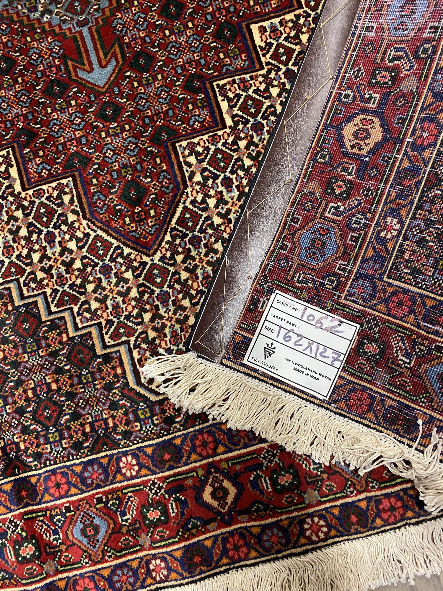 1.6x1.3M Kurdish Senneh Bijar Rug - Image 4