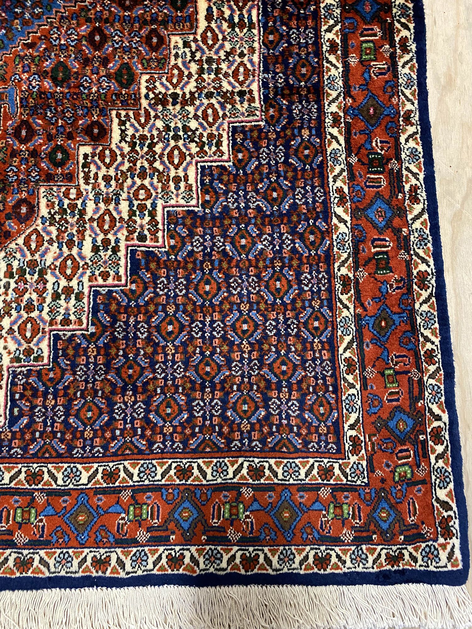 1.6x1.2 Kurdish Senneh Bijar Rug - Image 4