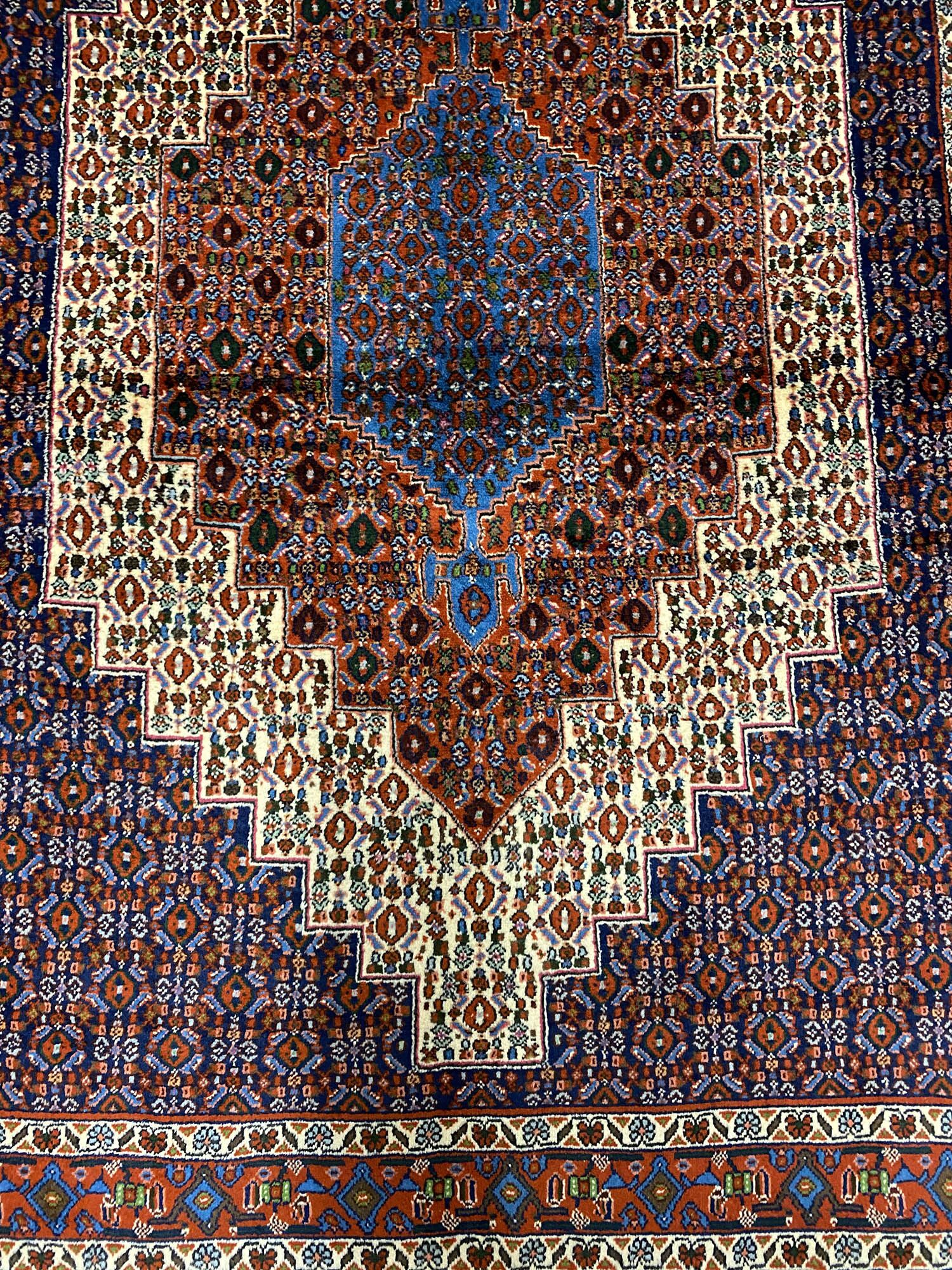 1.6x1.2 Kurdish Senneh Bijar Rug - Image 5