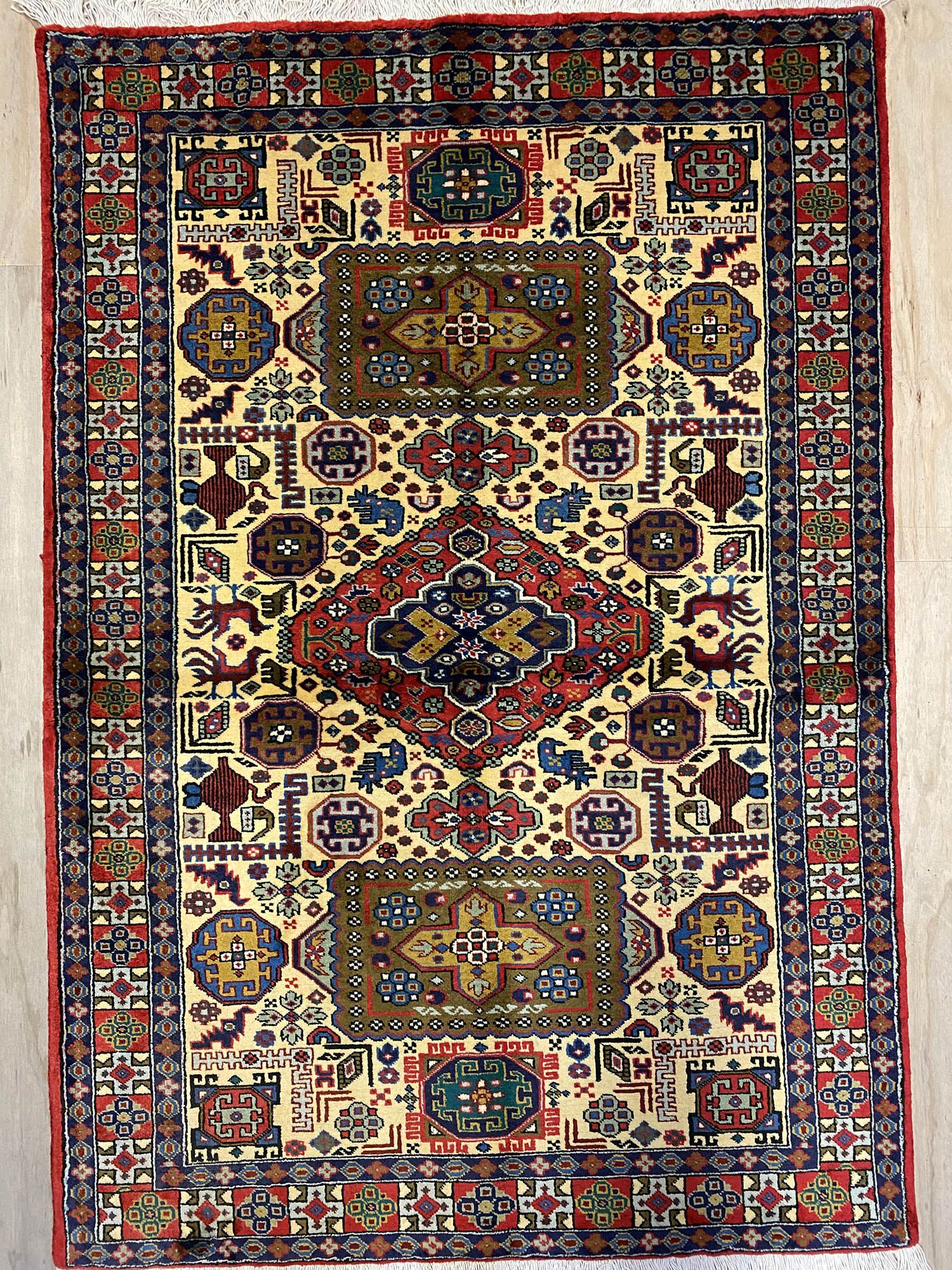 1.6x1.1M Persian Ardebil Pictorial Rug