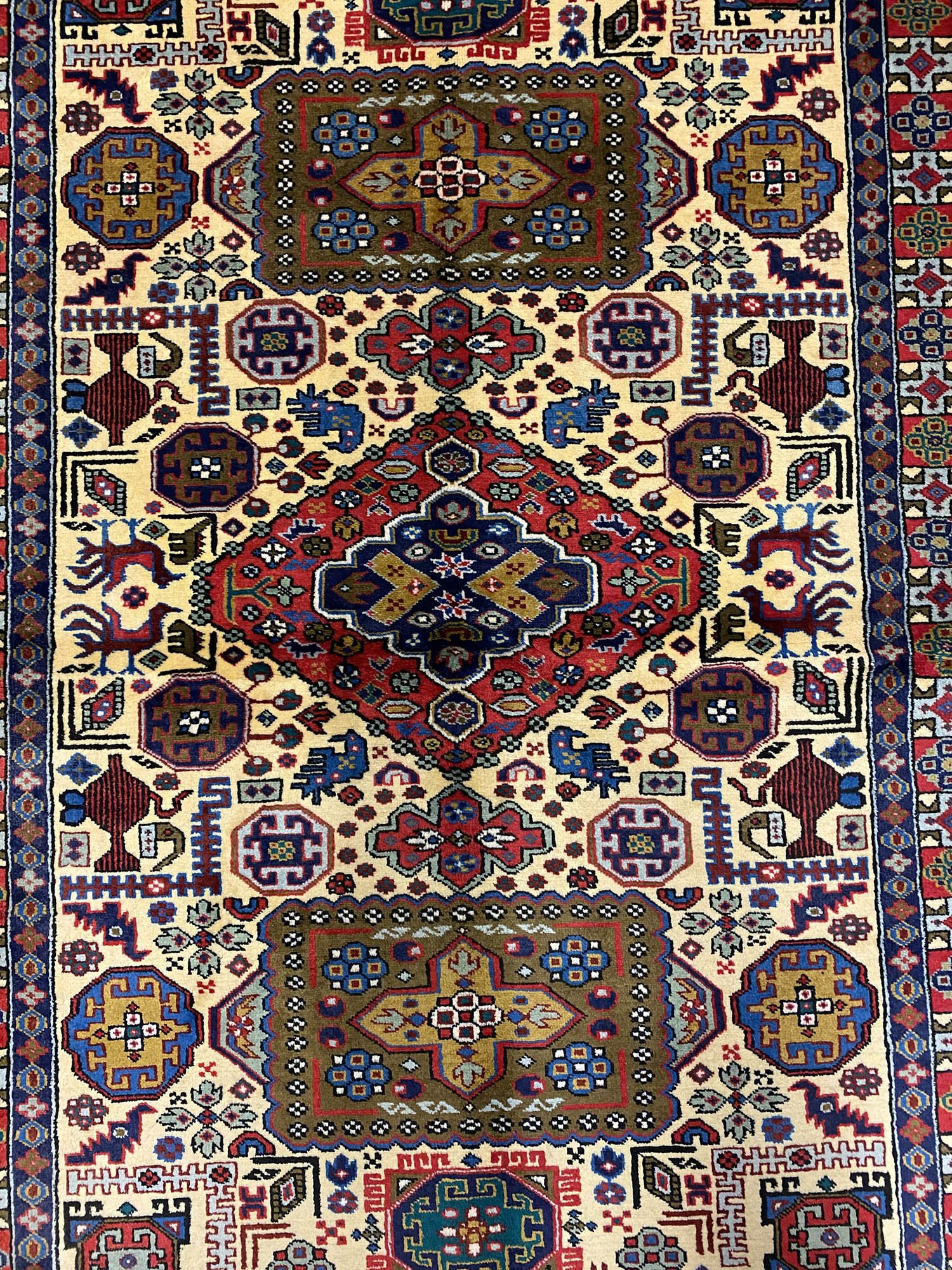 1.6x1.1M Persian Ardebil Pictorial Rug - Image 6