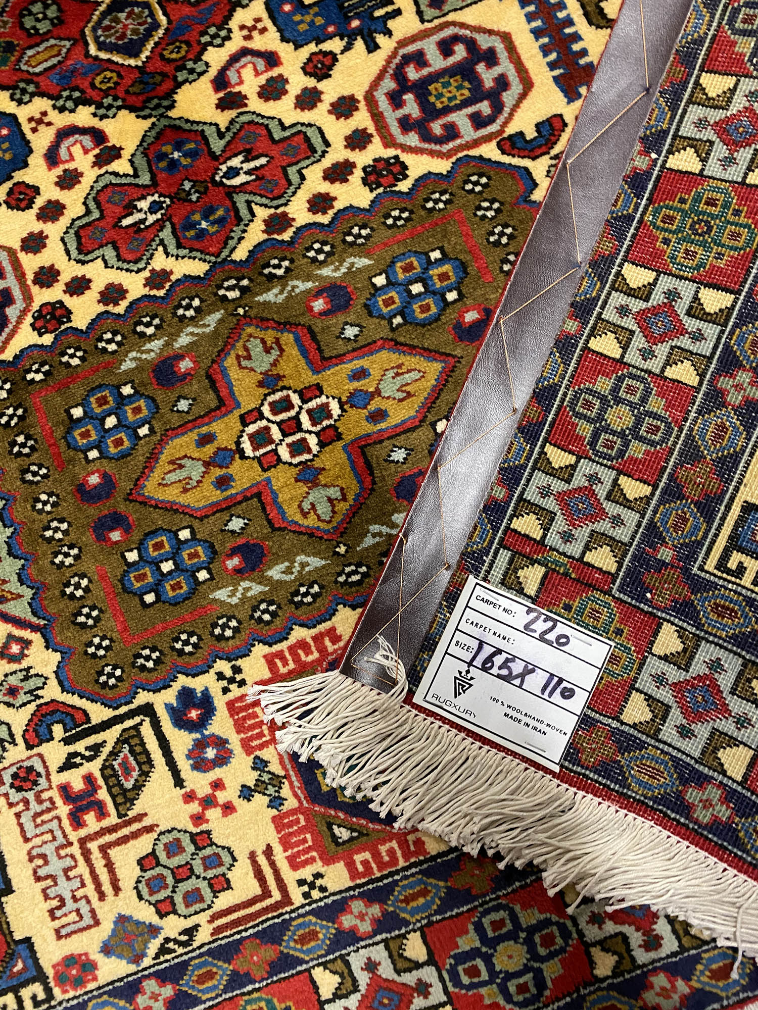 1.6x1.1M Persian Ardebil Pictorial Rug - Image 3