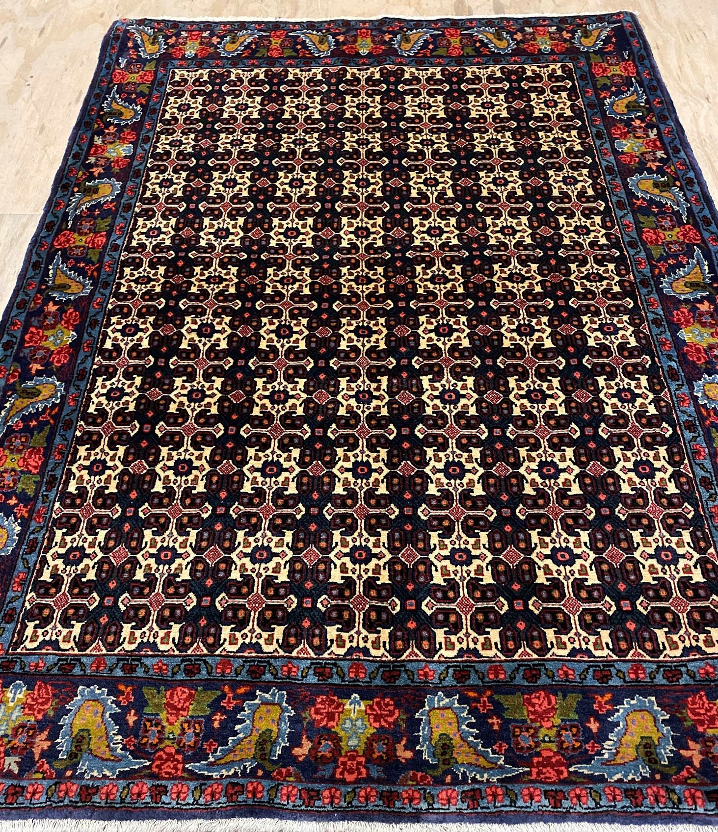 1.6x1.1M Masterpiece Persian Iron Bijar Rug - Image 5