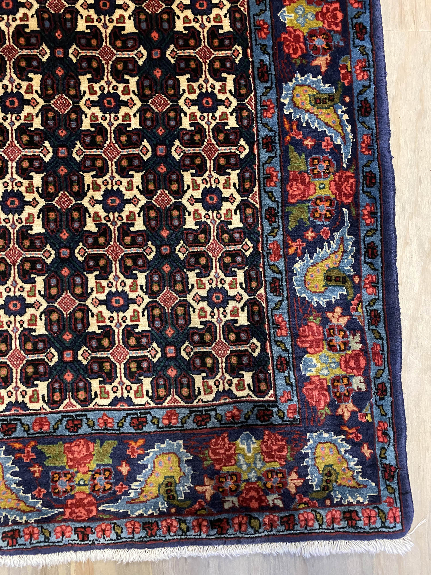 1.6x1.1M Masterpiece Persian Iron Bijar Rug