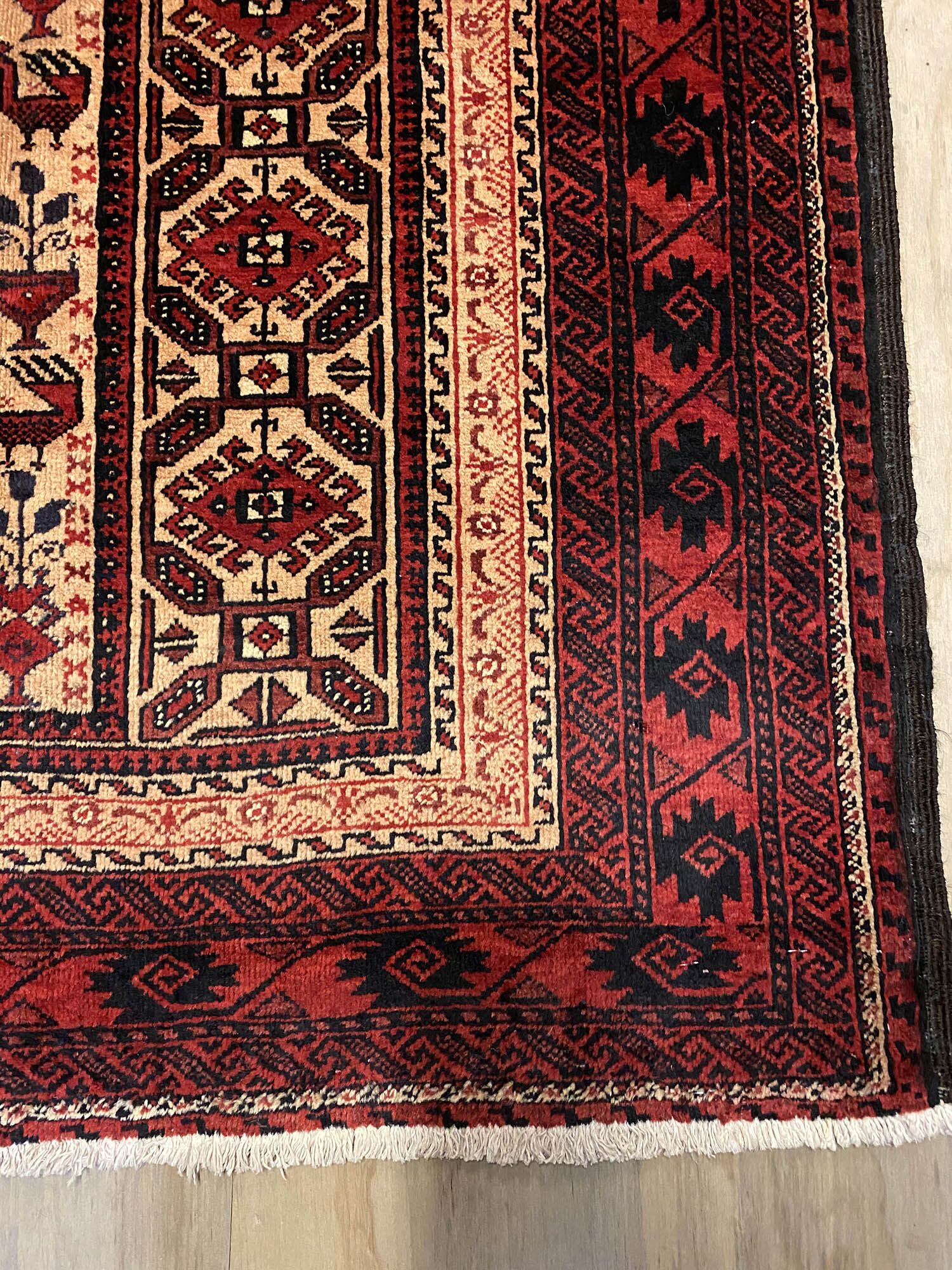 2x1M Persian Balouchi Nomadic Rug - Image 4