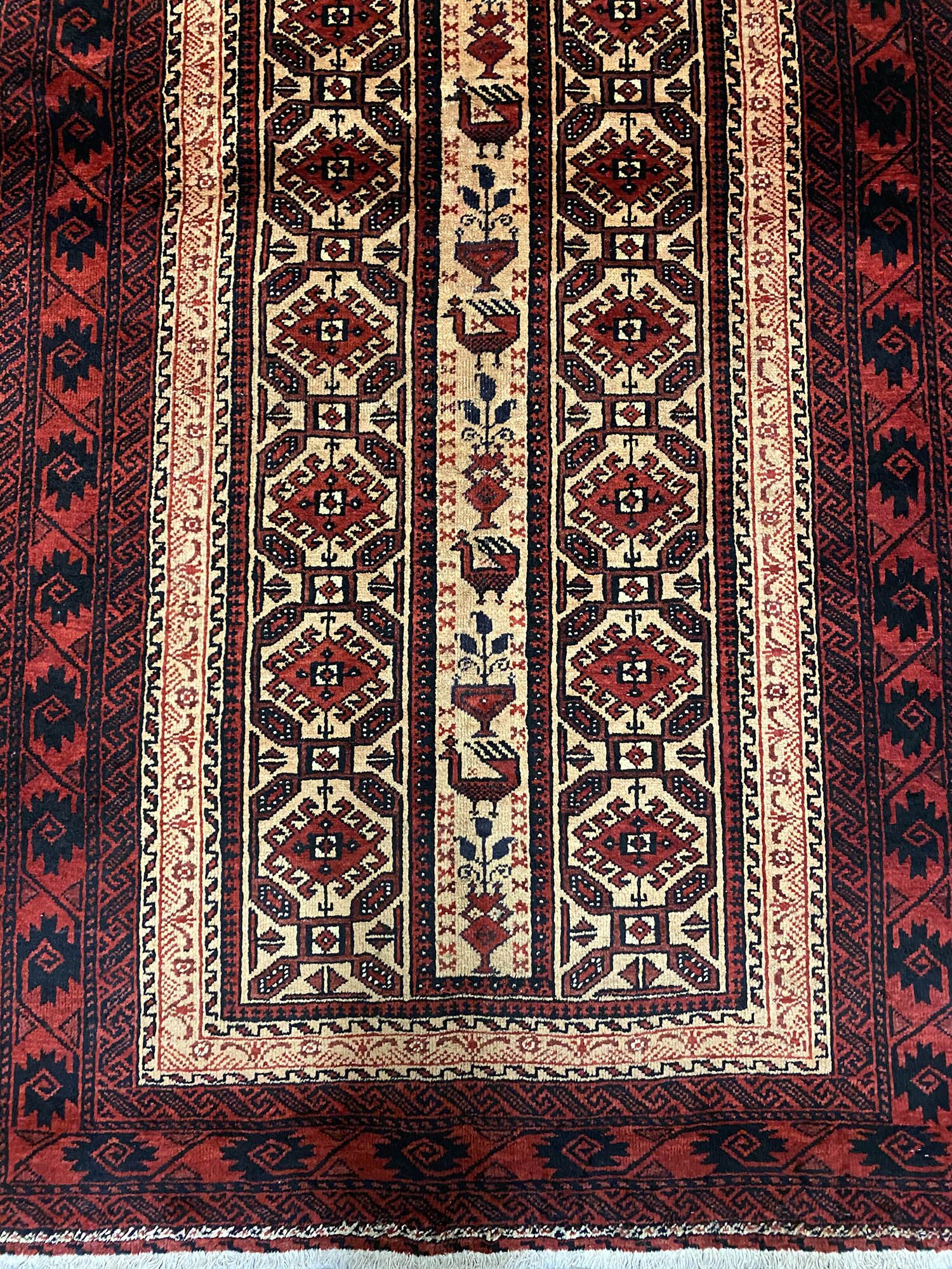 2x1M Persian Balouchi Nomadic Rug - Image 5