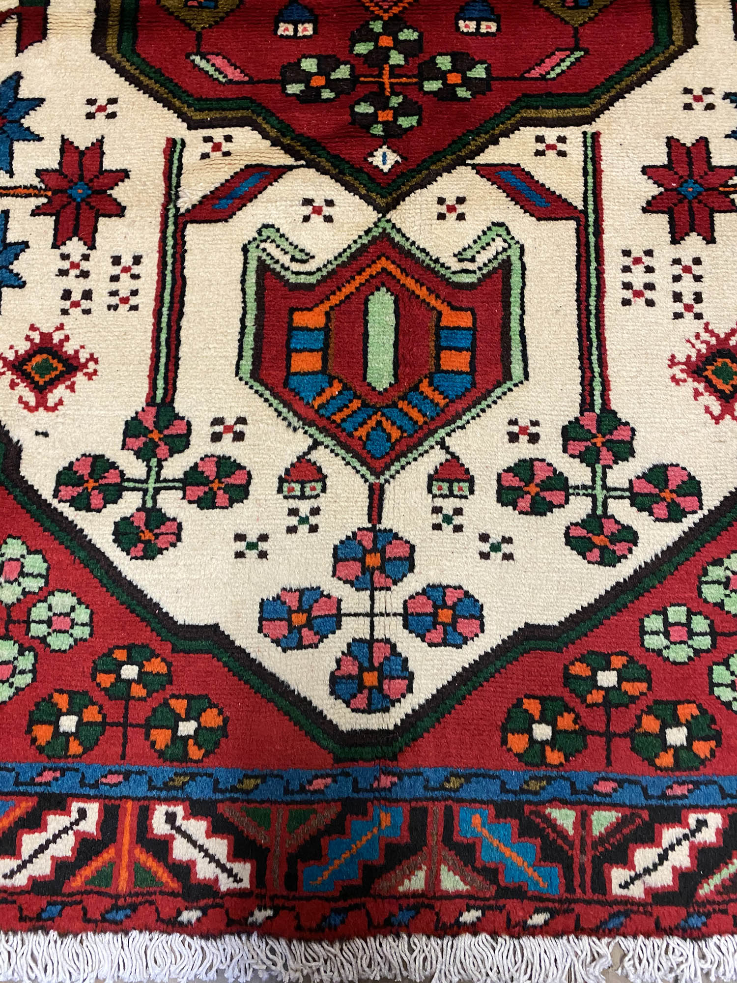 1.5x1.1M Village Persian Saveh Rug - Image 5