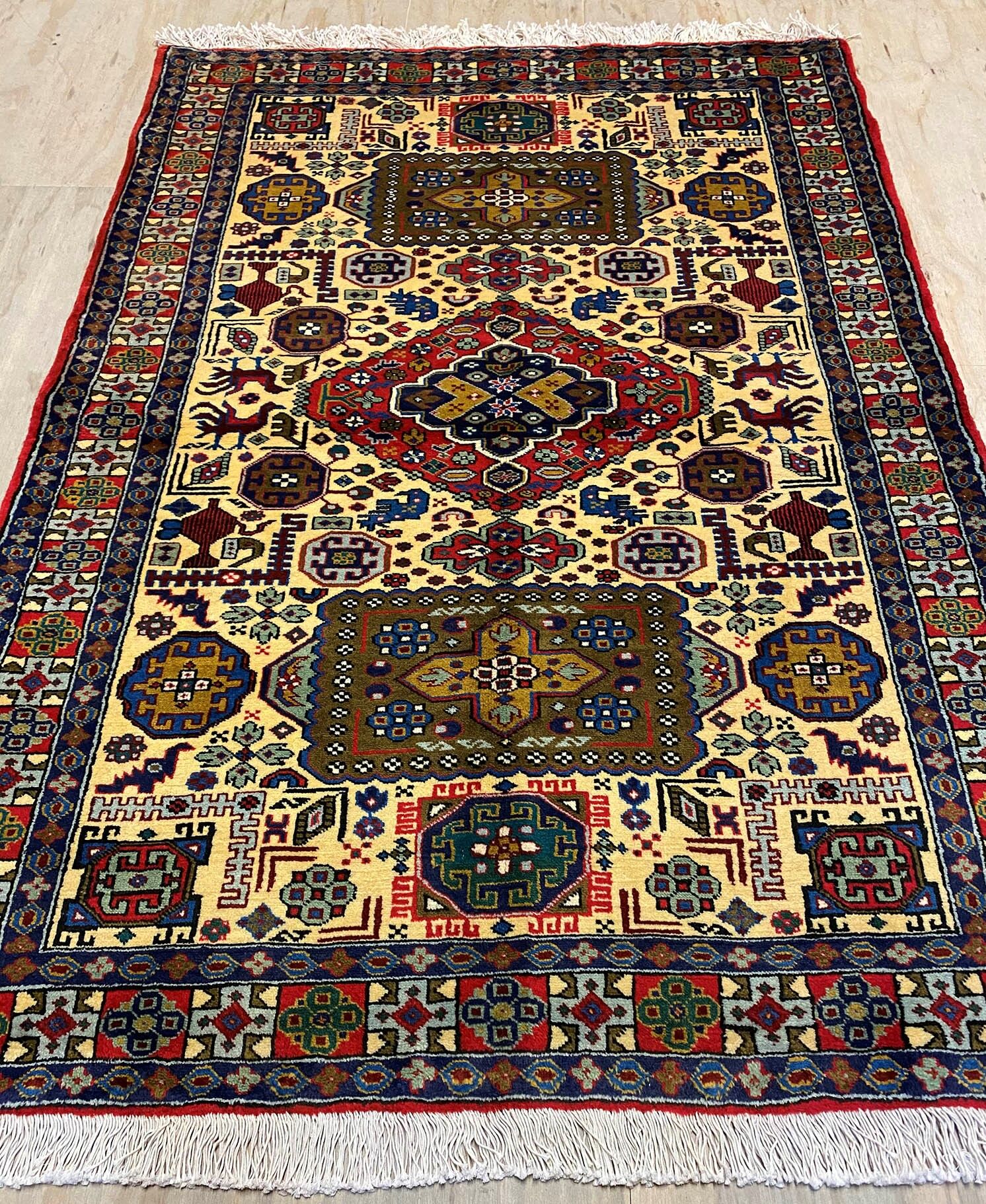 1.6x1.1M Persian Ardebil Pictorial Rug - Image 2