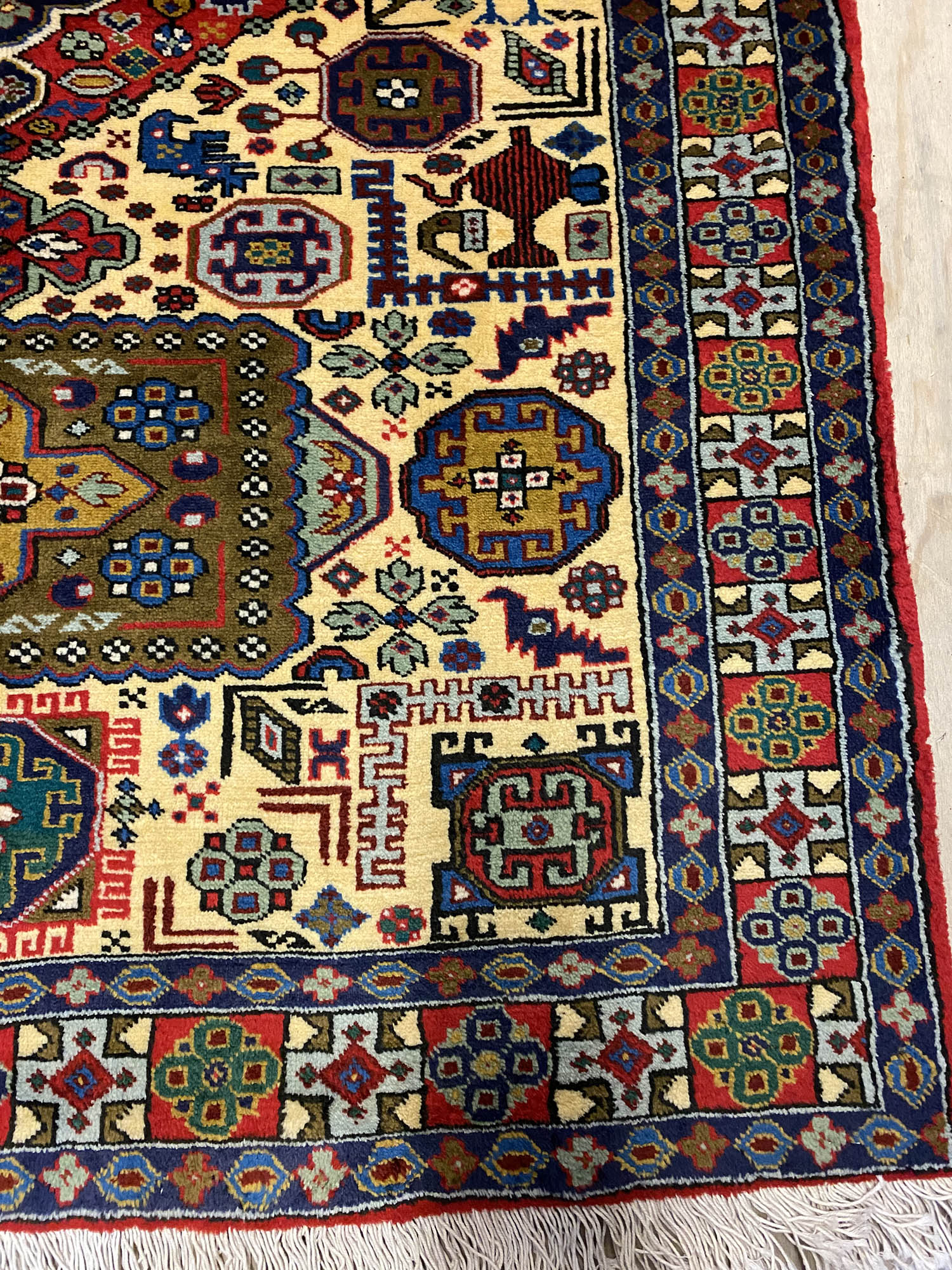 1.6x1.1M Persian Ardebil Pictorial Rug - Image 4