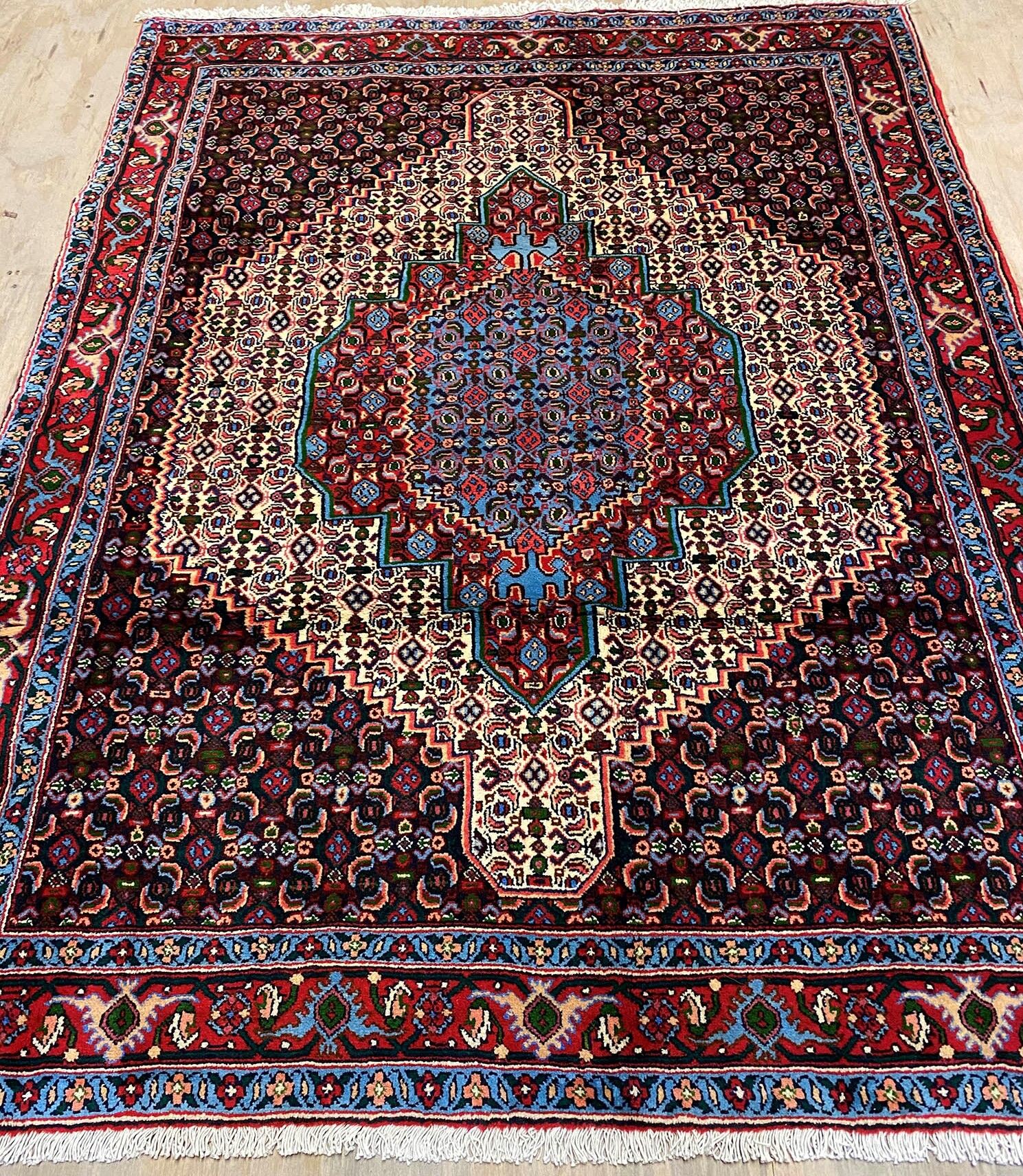1.6x1.2M Kurdish Senneh Bijar Rug (sanandaj) - Image 4