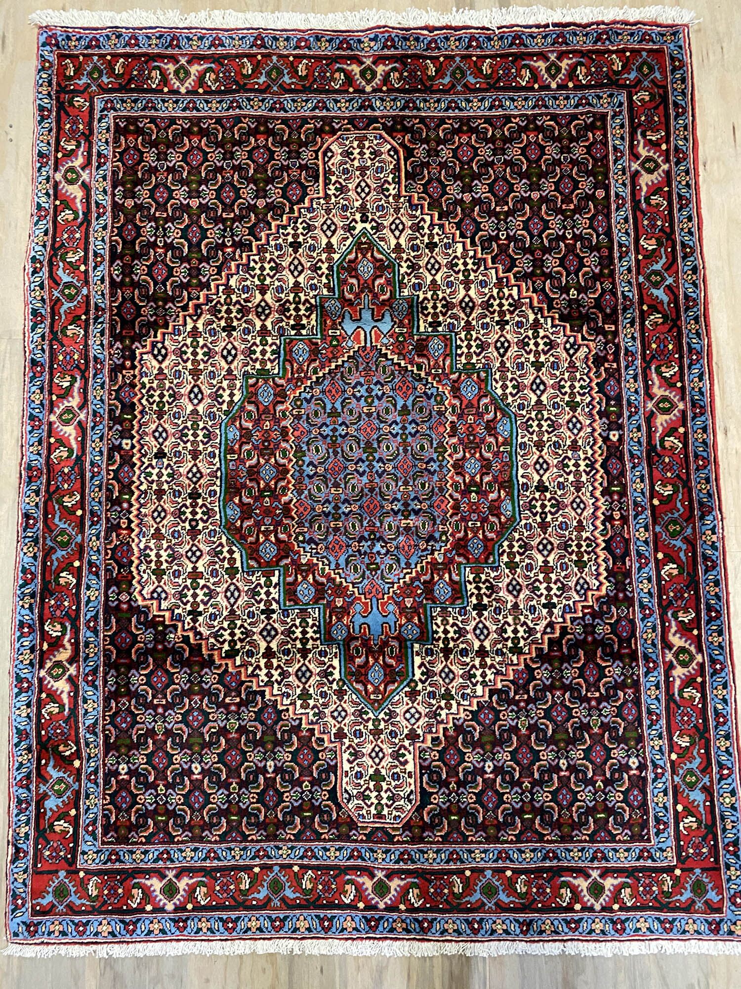 1.6x1.2M Kurdish Senneh Bijar Rug (sanandaj)