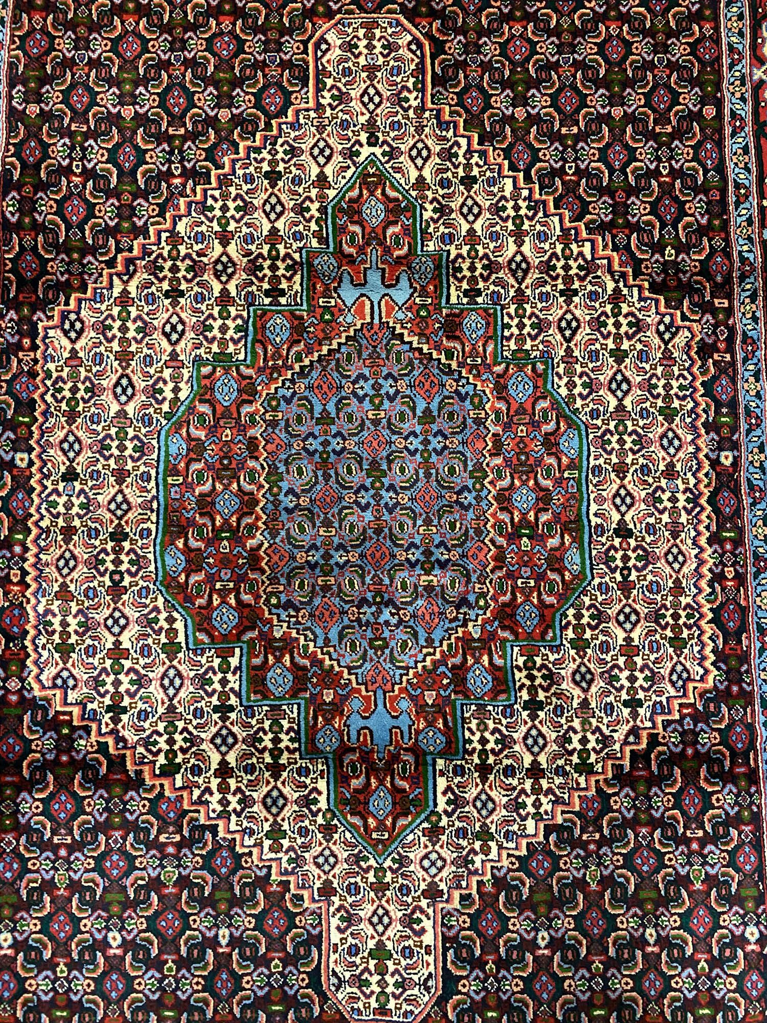 1.6x1.2M Kurdish Senneh Bijar Rug (sanandaj) - Image 2
