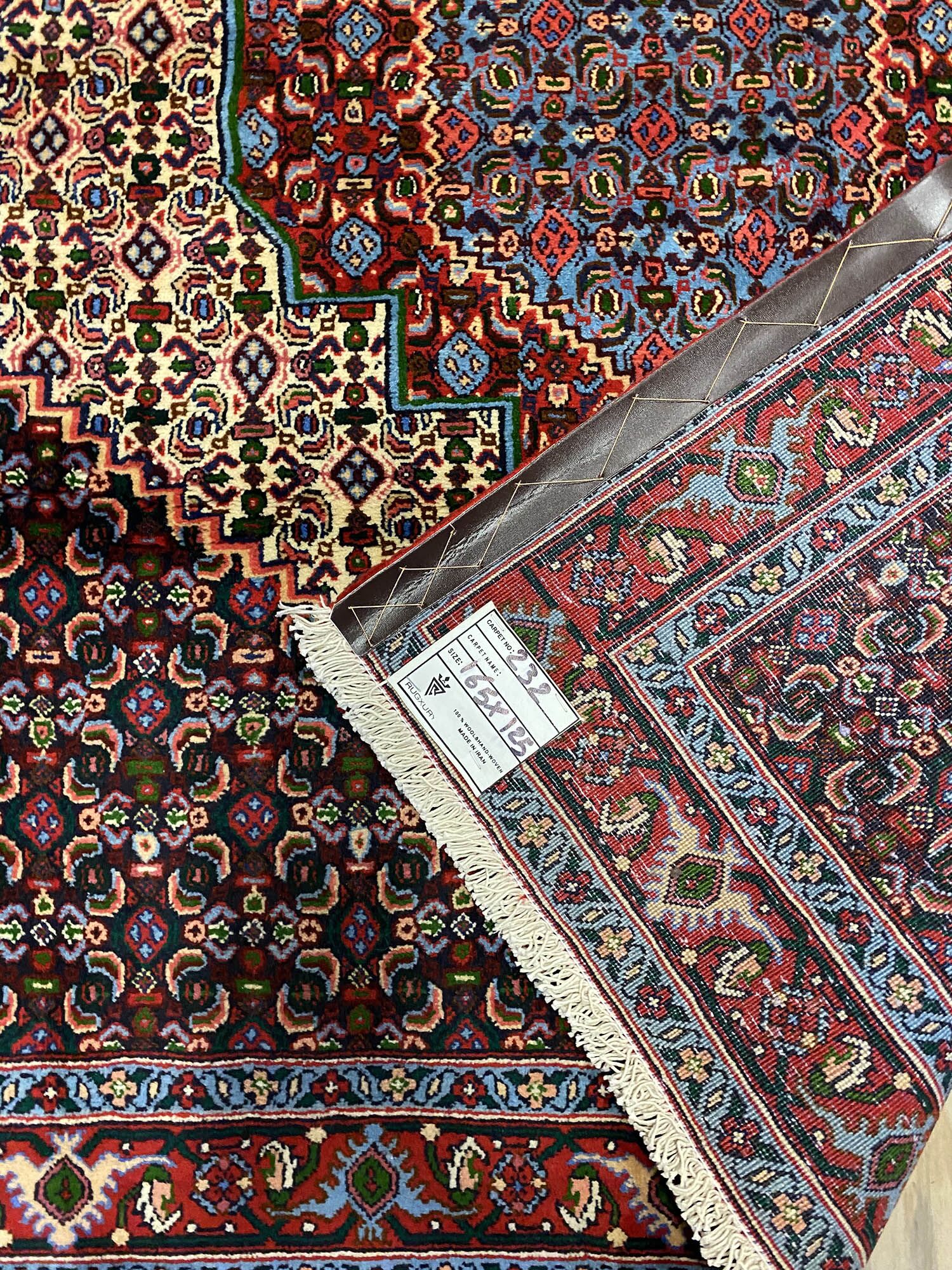 1.6x1.2M Kurdish Senneh Bijar Rug (sanandaj) - Image 3