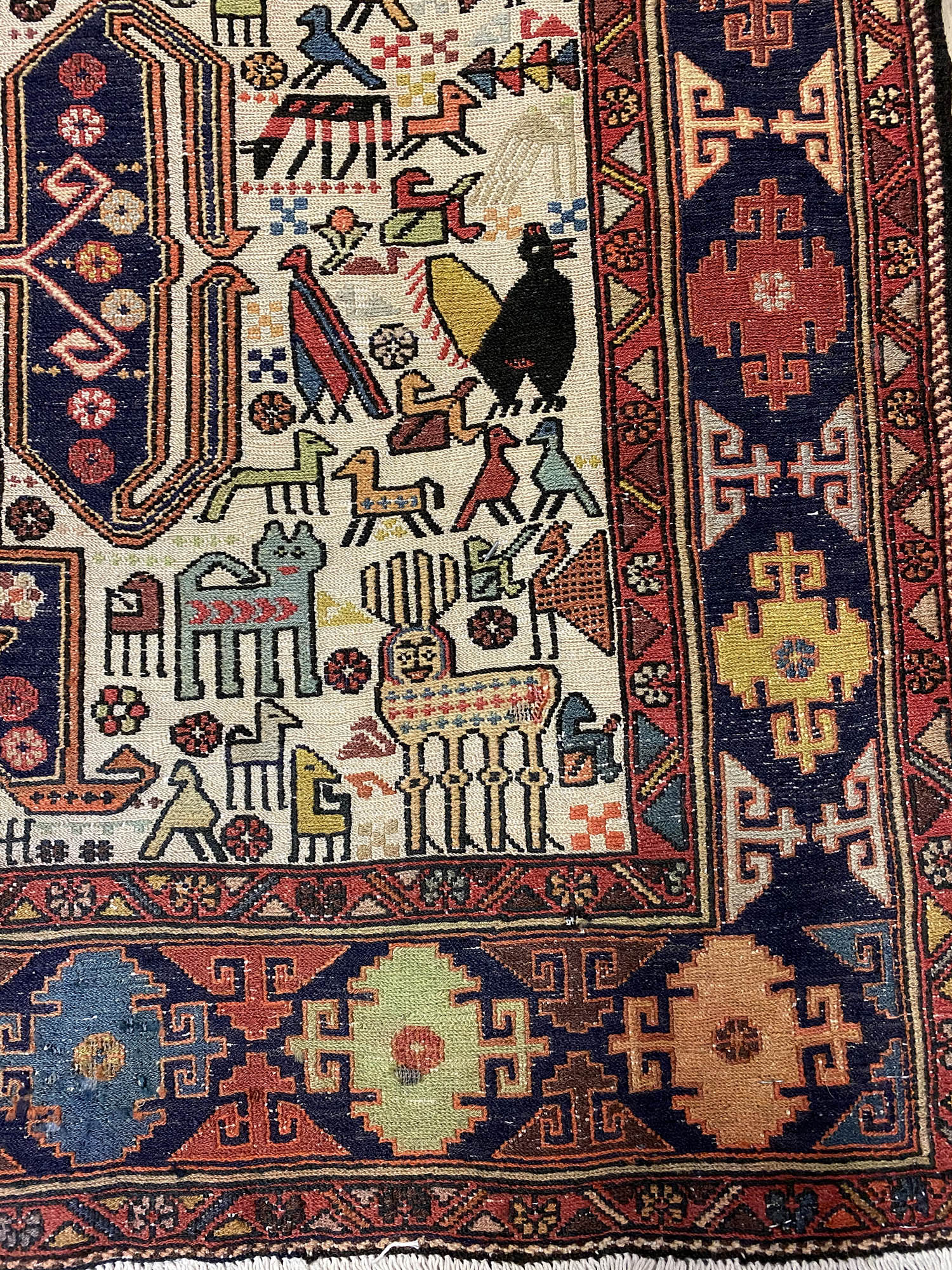1.6x1.2M Persian Ardebil Sumak Kilim Rug - Image 5