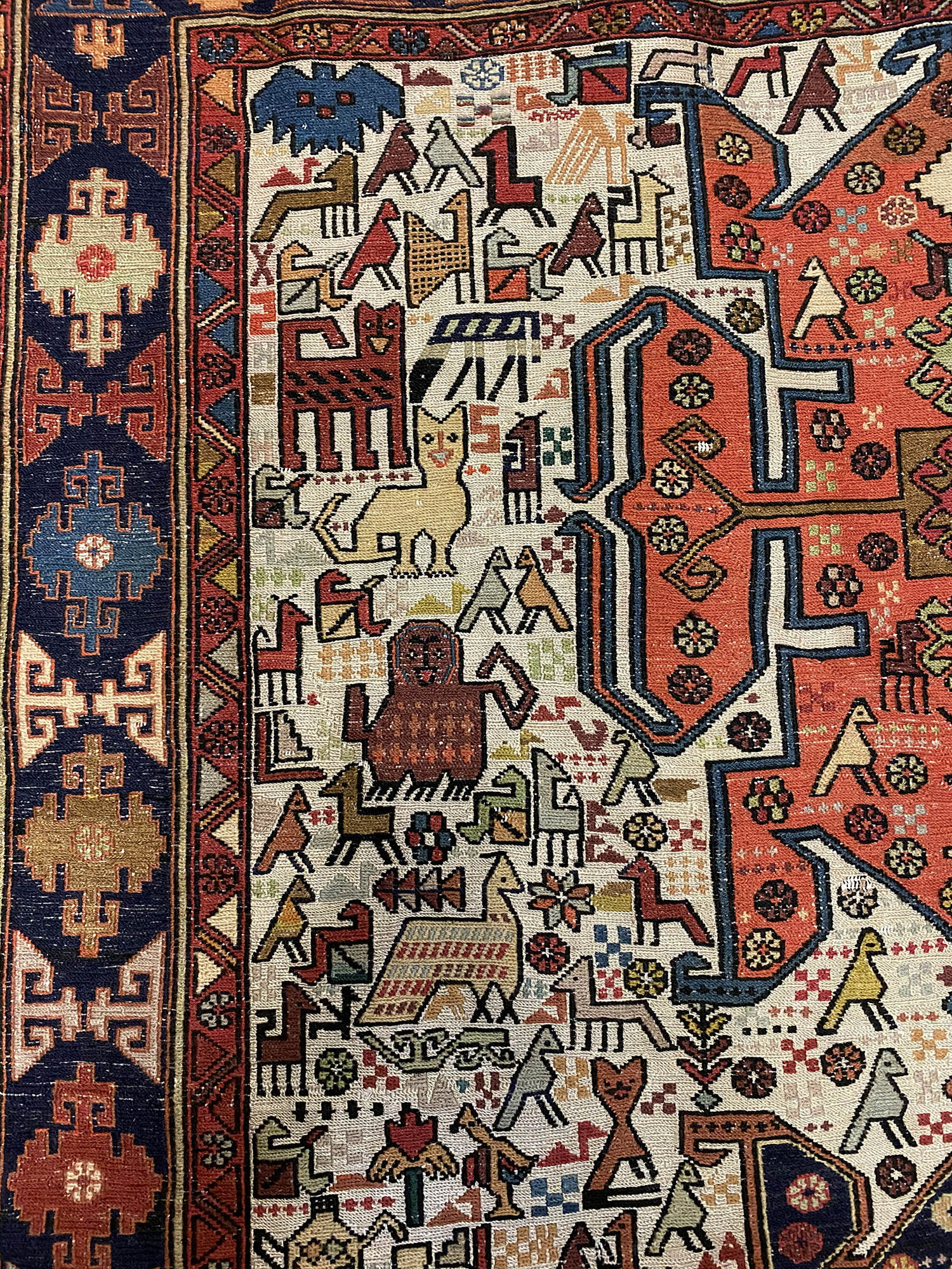 1.6x1.2M Persian Ardebil Sumak Kilim Rug - Image 8